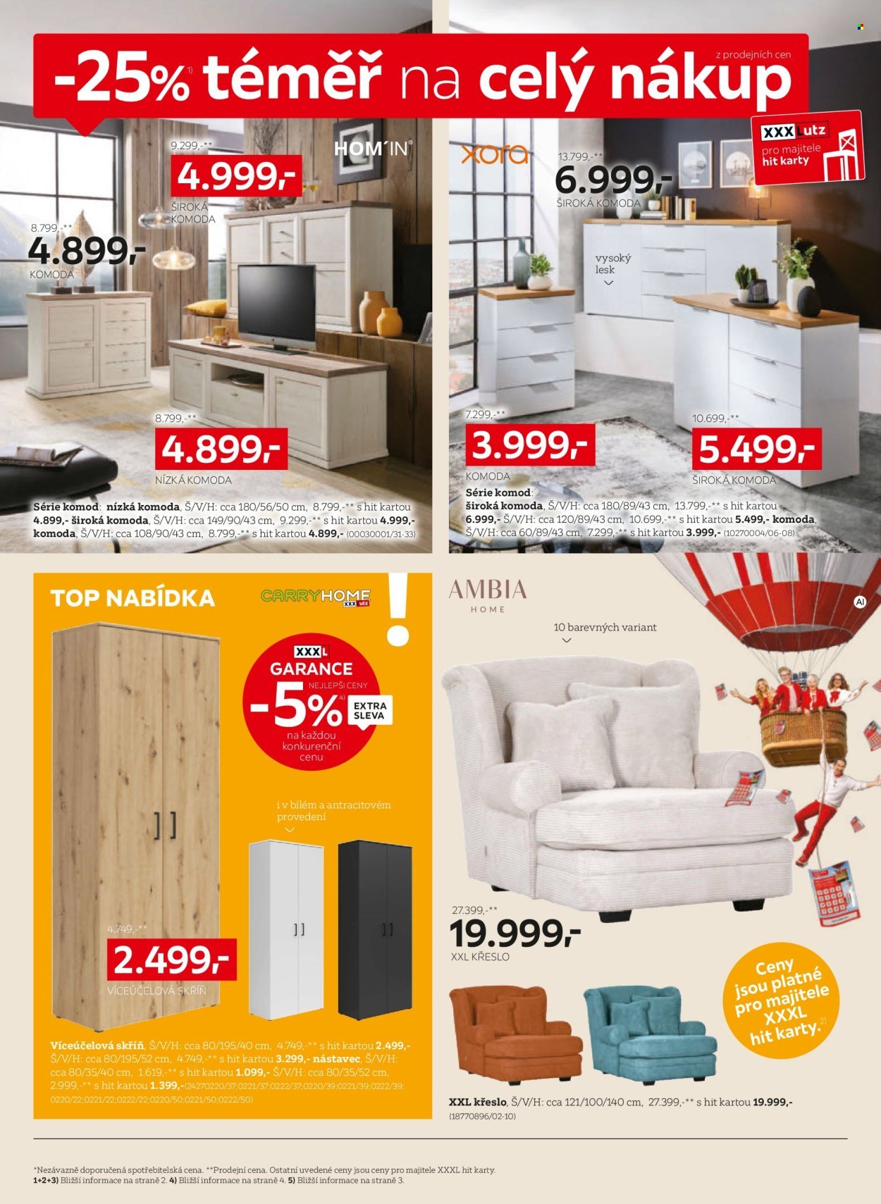 XXXLUTZ leták - Sleva 25 % na téměř celý nákup!