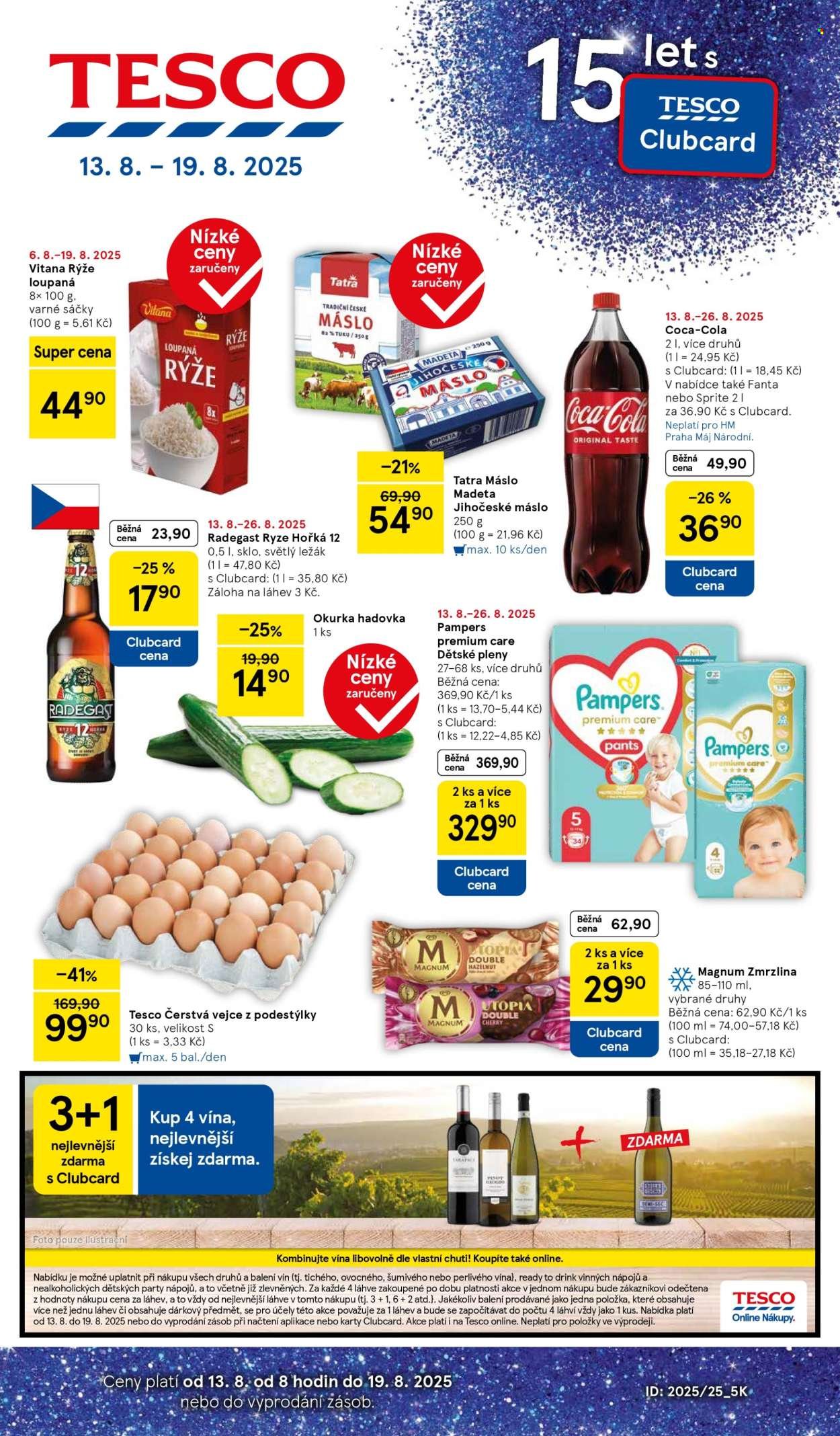 TESCO leták - 15 let s Clubcard (2025-08-13 - 2025-08-19)