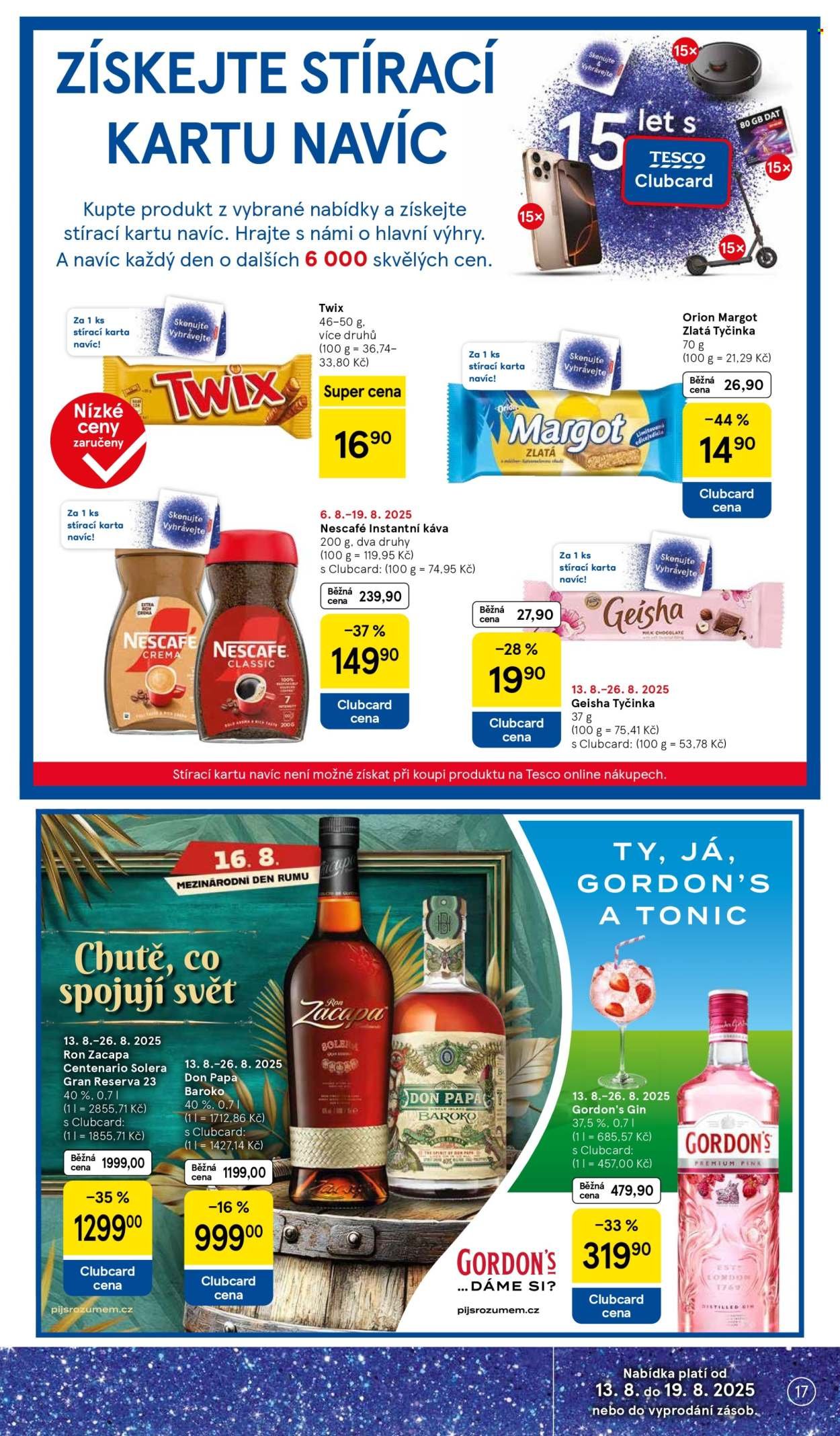 TESCO leták - 15 let s Clubcard (2025-08-13 - 2025-08-19)