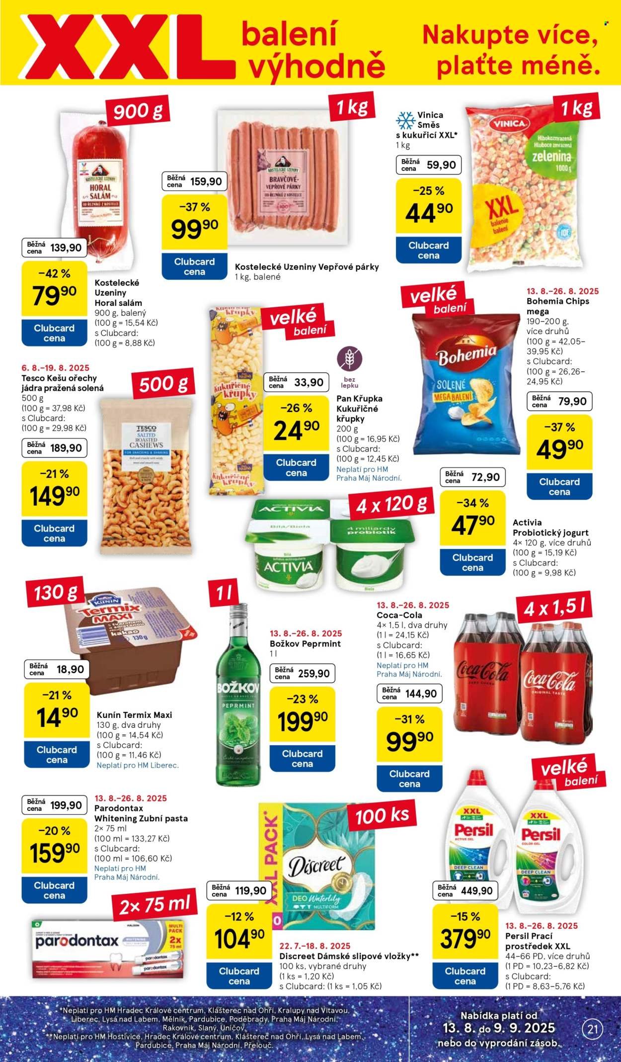 TESCO leták - 15 let s Clubcard (2025-08-13 - 2025-08-19)