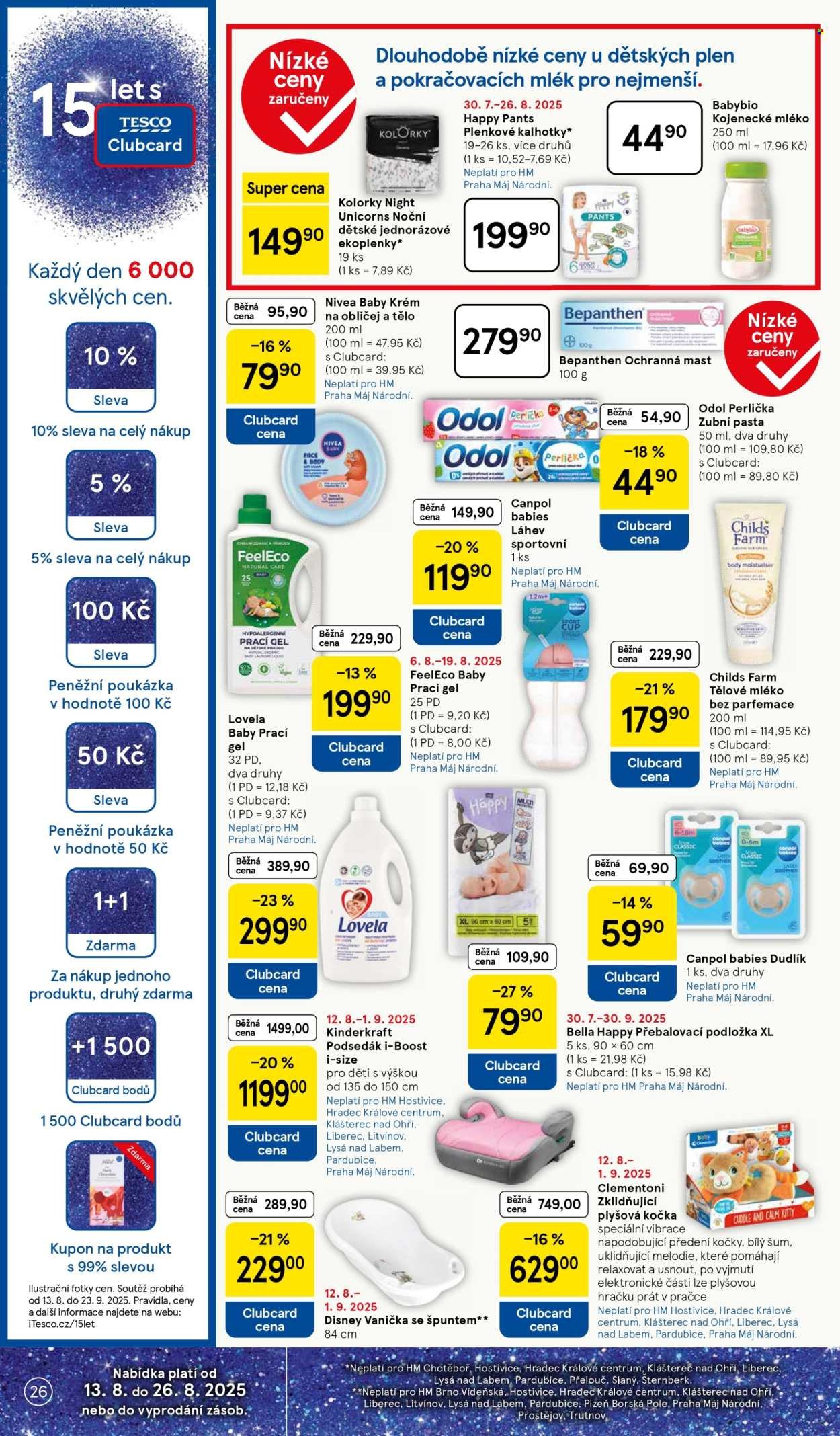 TESCO leták - 15 let s Clubcard (2025-08-13 - 2025-08-19)