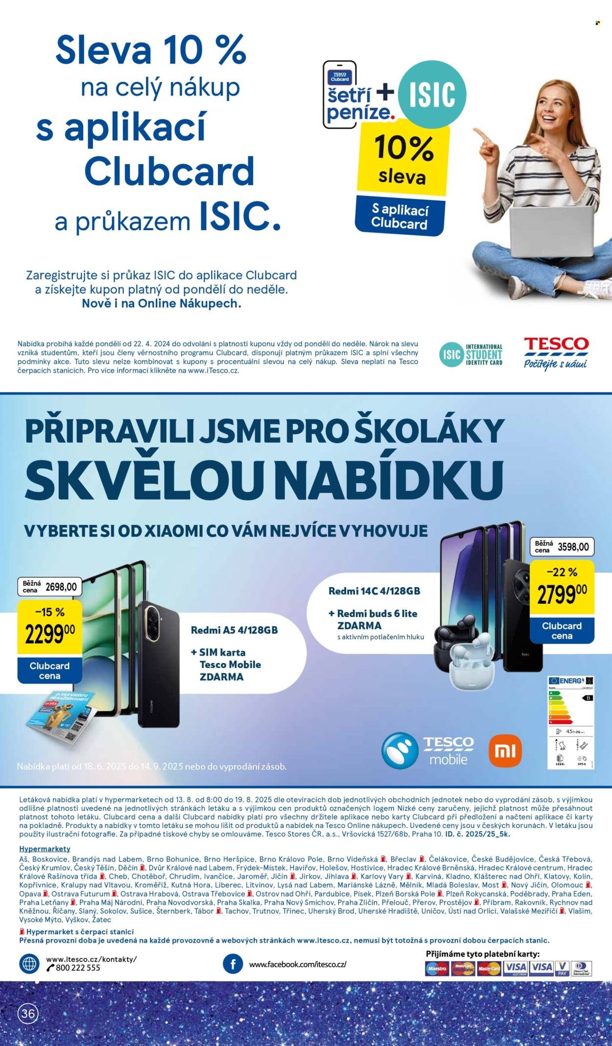 TESCO leták - 15 let s Clubcard (2025-08-13 - 2025-08-19)