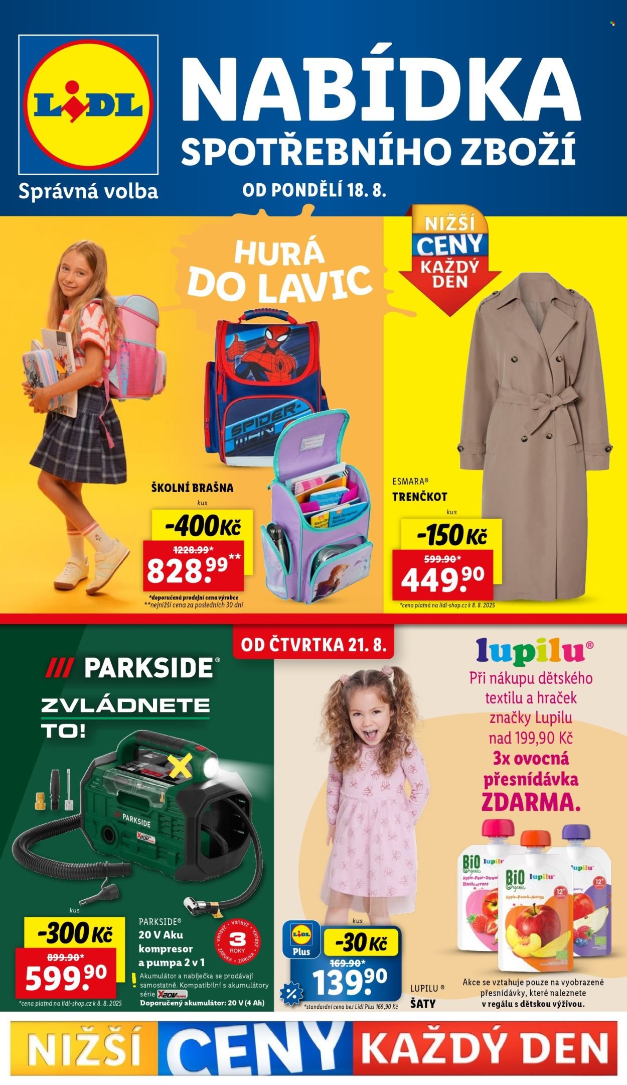 LIDL leták - Spotřební zboží (2025-08-18 - 2025-08-24)