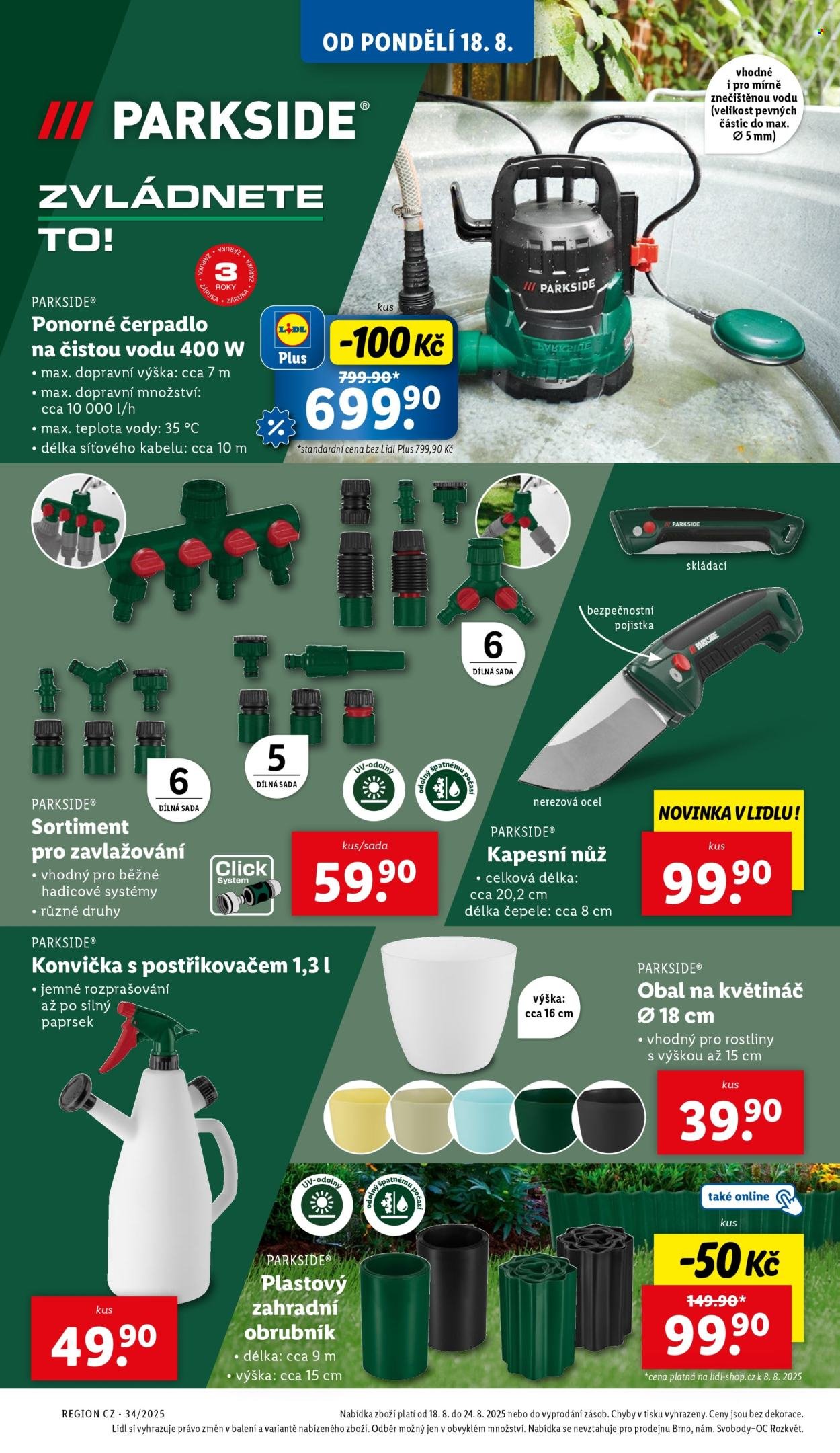 LIDL leták - Spotřební zboží (2025-08-18 - 2025-08-24)