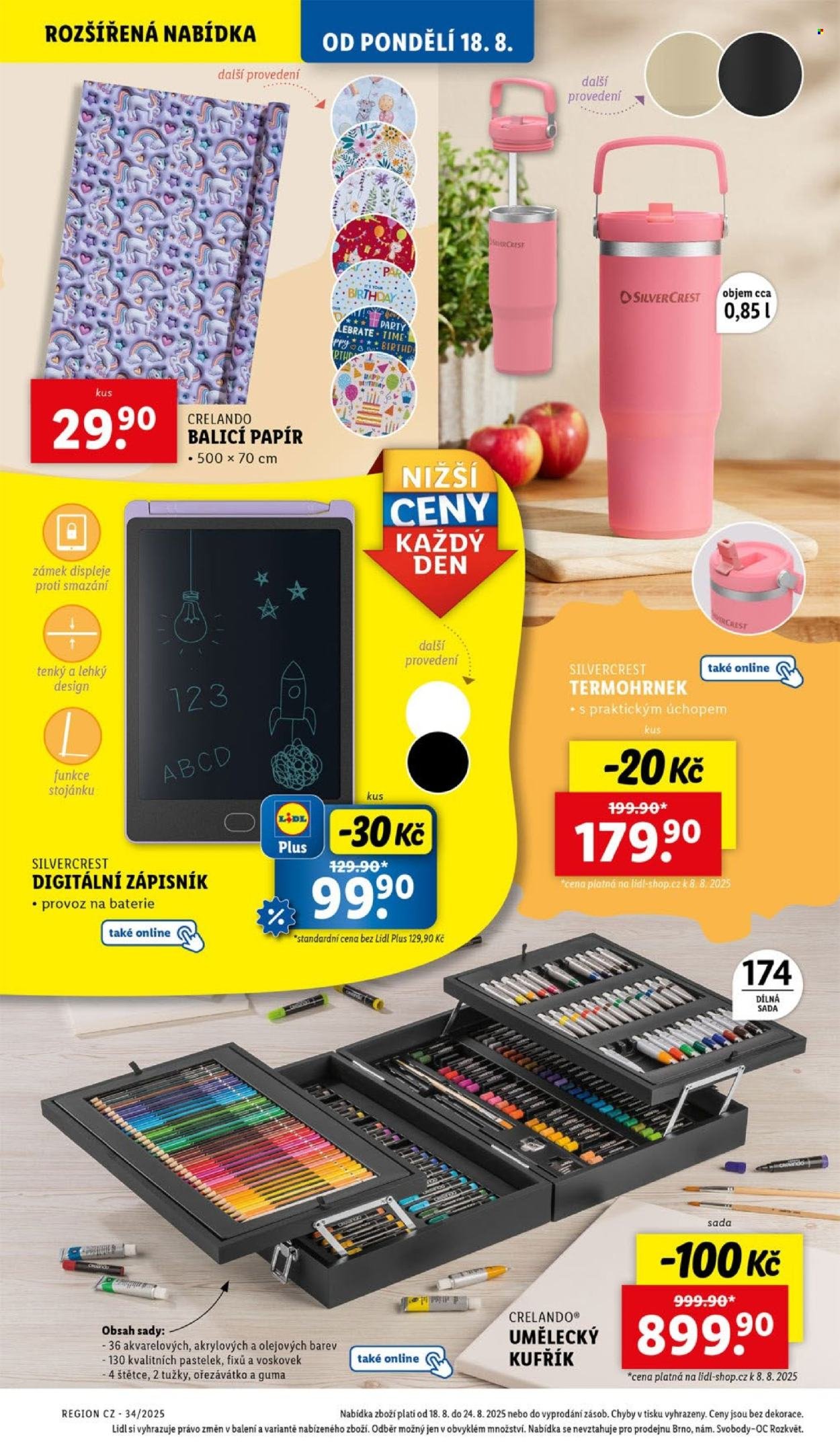 LIDL leták - Spotřební zboží (2025-08-18 - 2025-08-24)