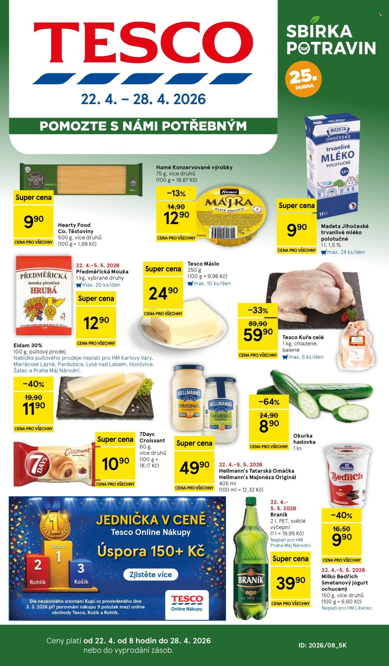TESCO leták - Pomozte s námi potřebným (2026-04-22 - 2026-04-28)