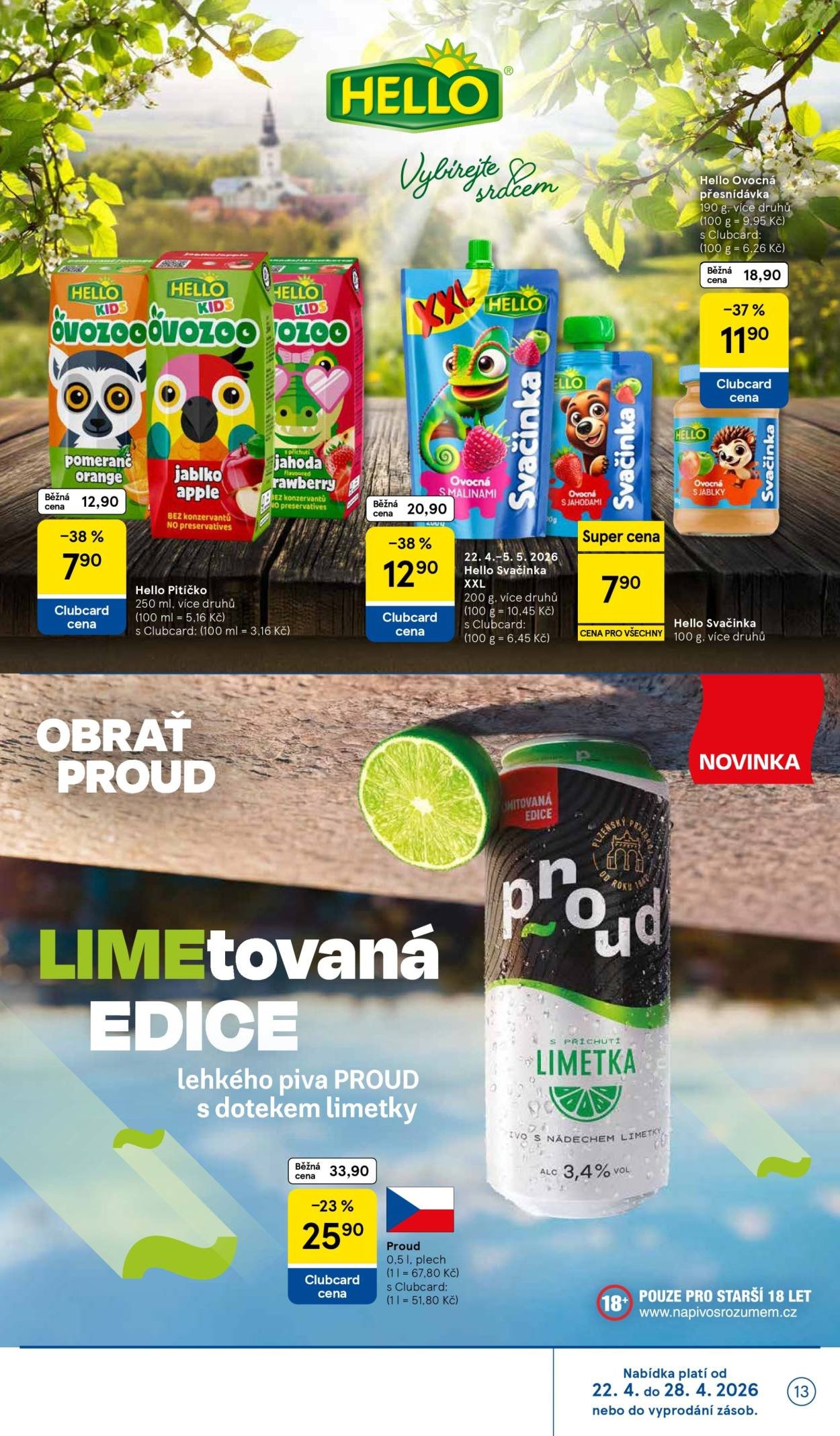 TESCO leták - Pomozte s námi potřebným (2026-04-22 - 2026-04-28)