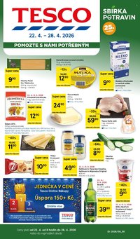 TESCO leták - Pomozte s námi potřebným (2026-04-22 - 2026-04-28)