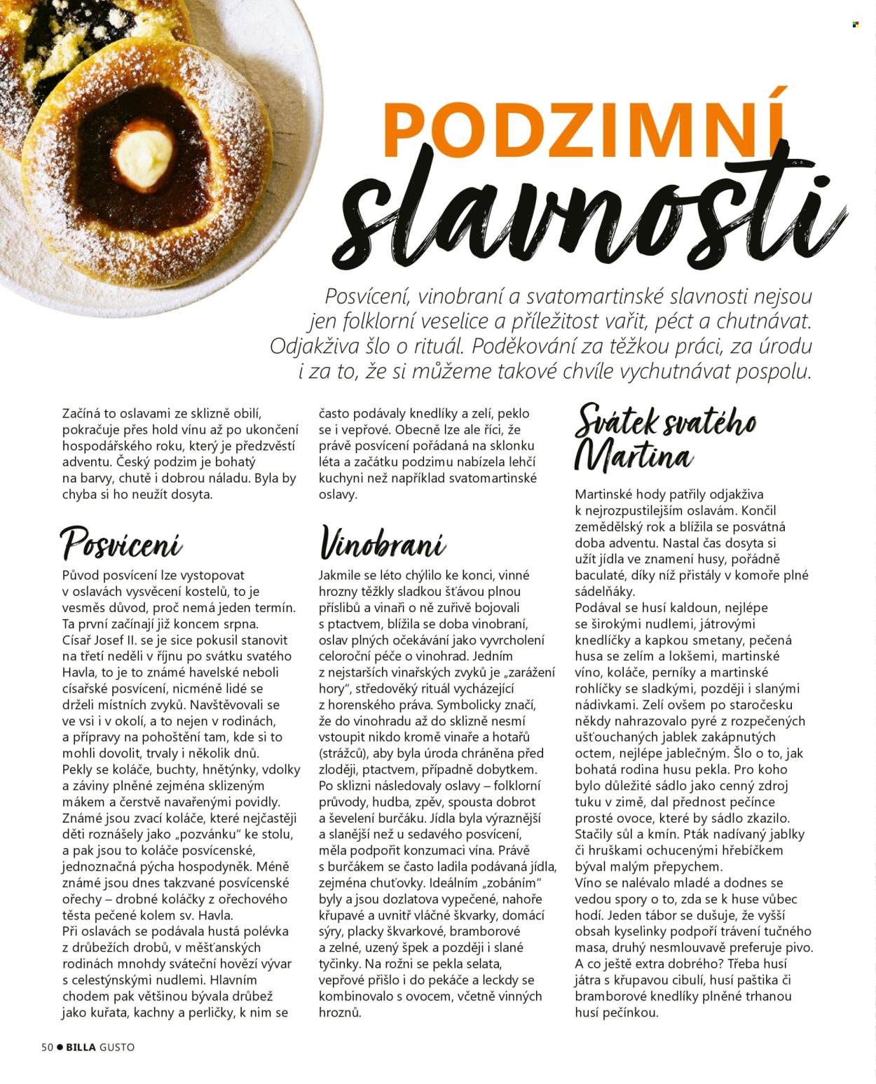 BILLA leták - Gusto magazín