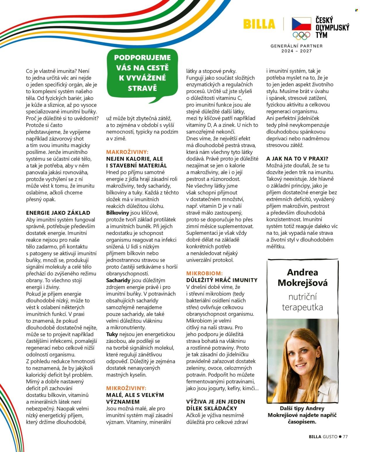 BILLA leták - Gusto magazín