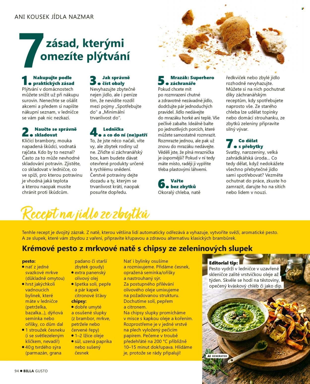BILLA leták - Gusto magazín