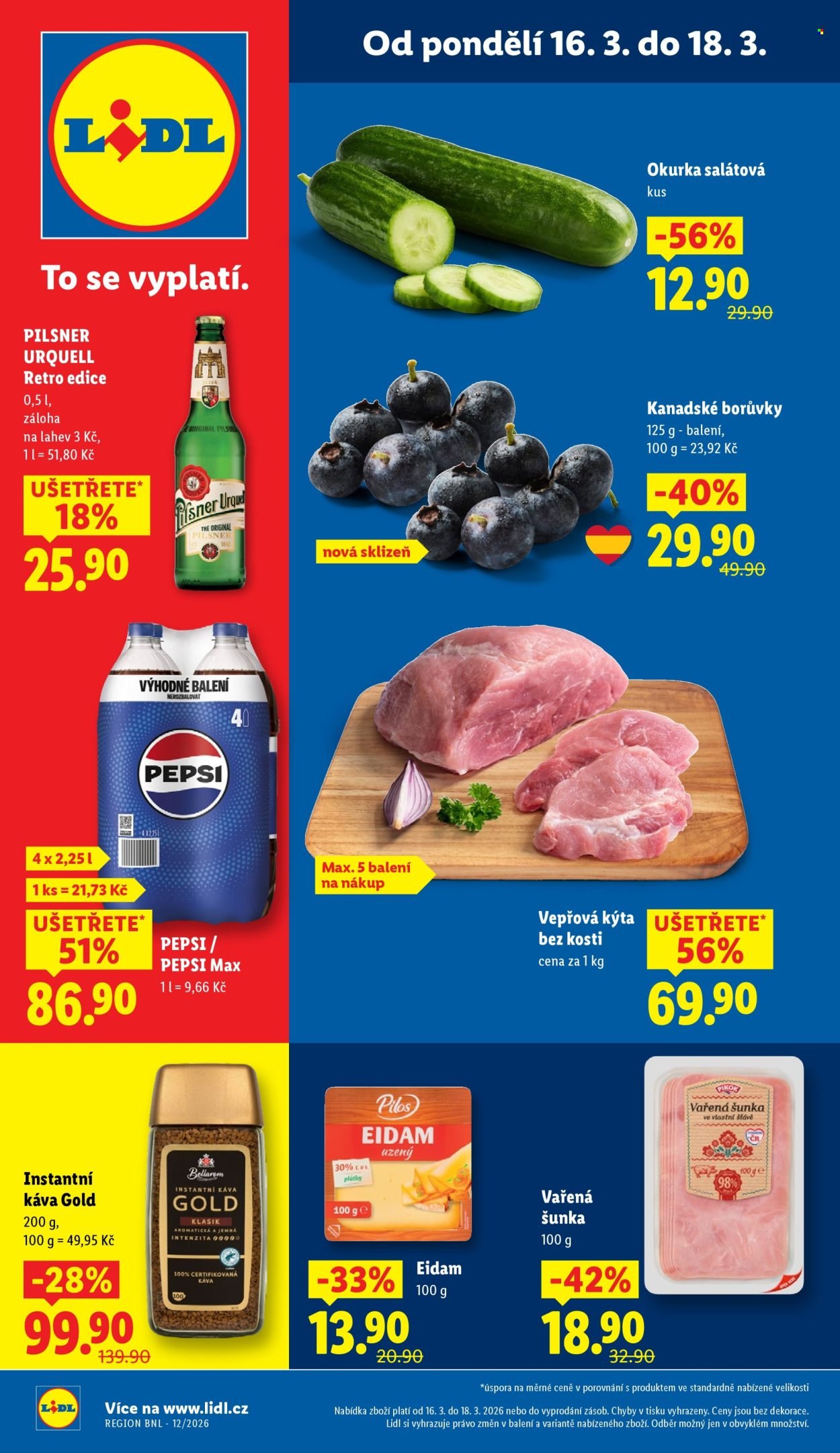 LIDL leták - Od pondělí 16.3.2026 (2026-03-16 - 2026-03-18)