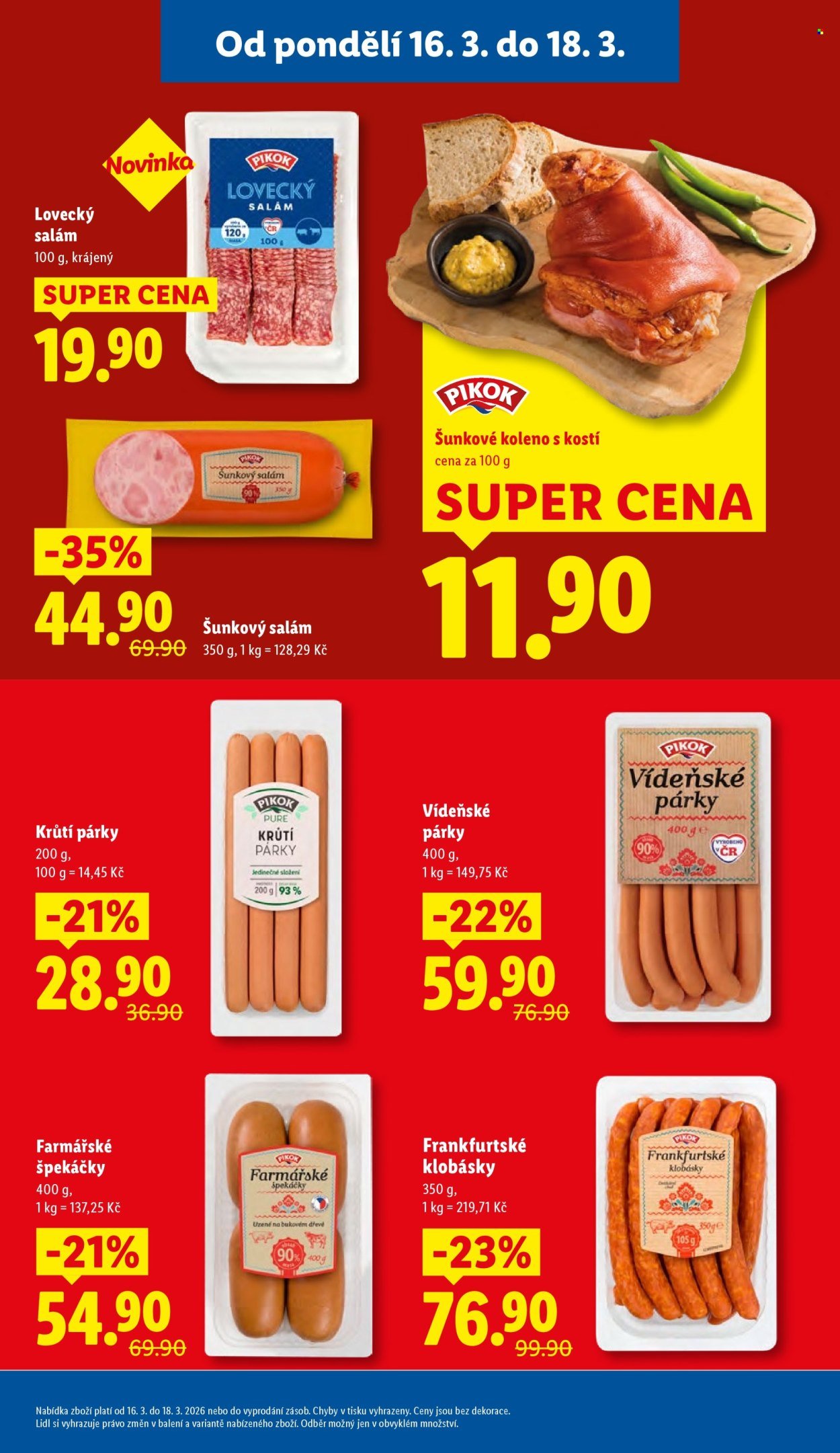 LIDL leták - Od pondělí 16.3.2026 (2026-03-16 - 2026-03-18)