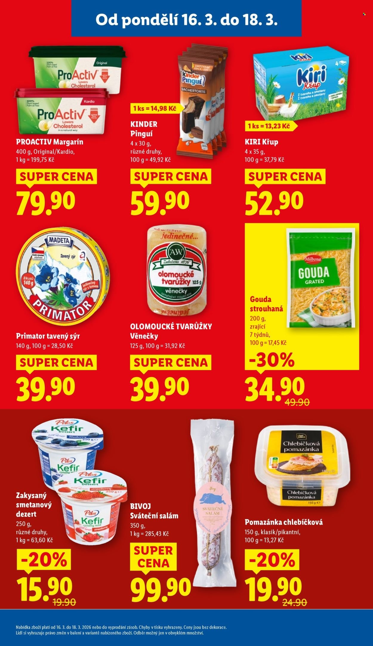LIDL leták - Od pondělí 16.3.2026 (2026-03-16 - 2026-03-18)
