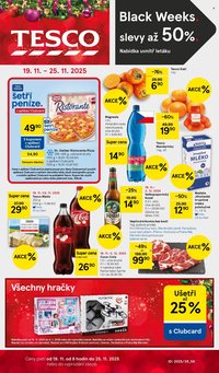 TESCO leták - Black Weeks. slevy až 50%. (2025-11-19 - 2025-11-25)
