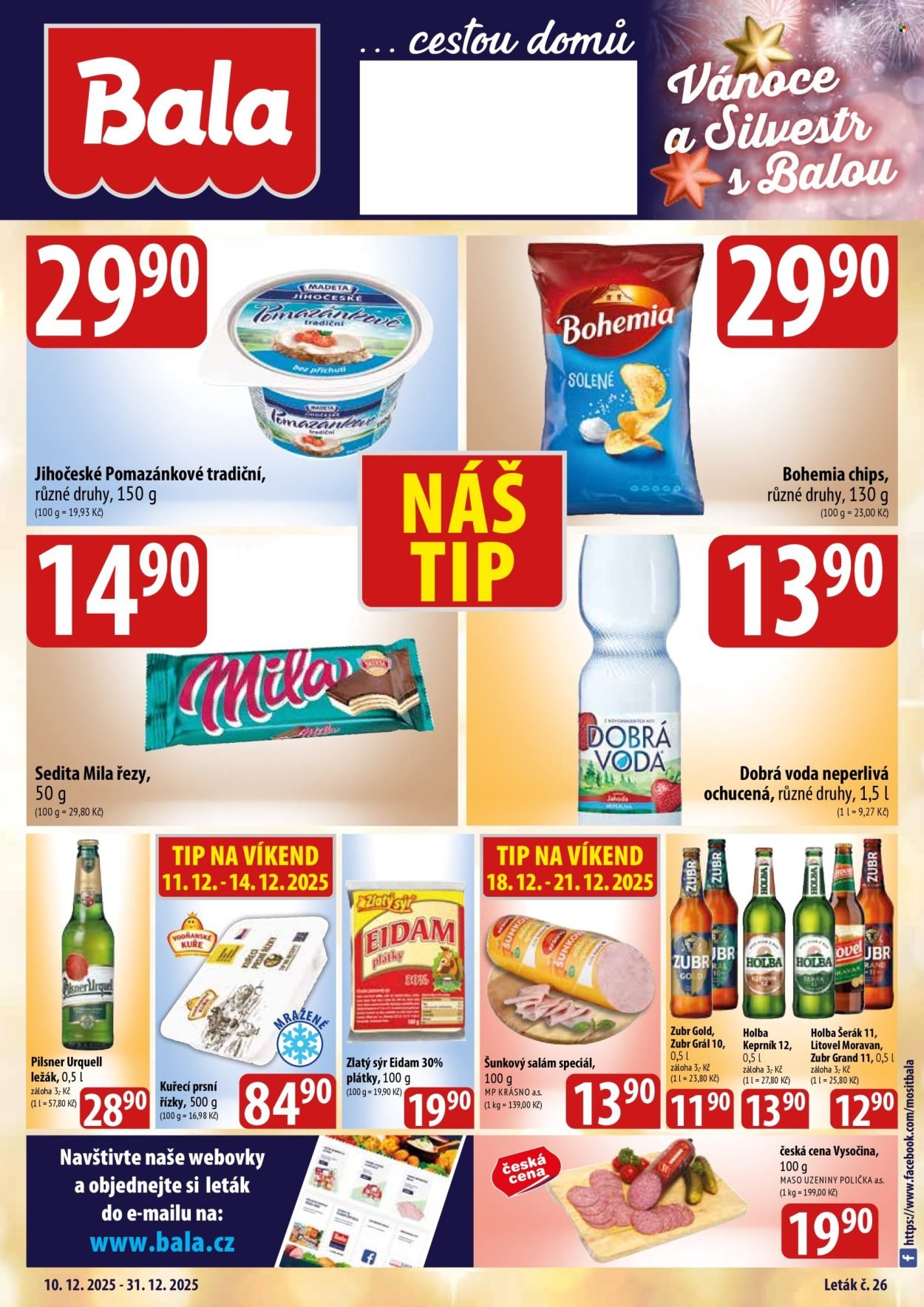 BALA leták - Velký leták Holba (2025-12-10 - 2025-12-31)
