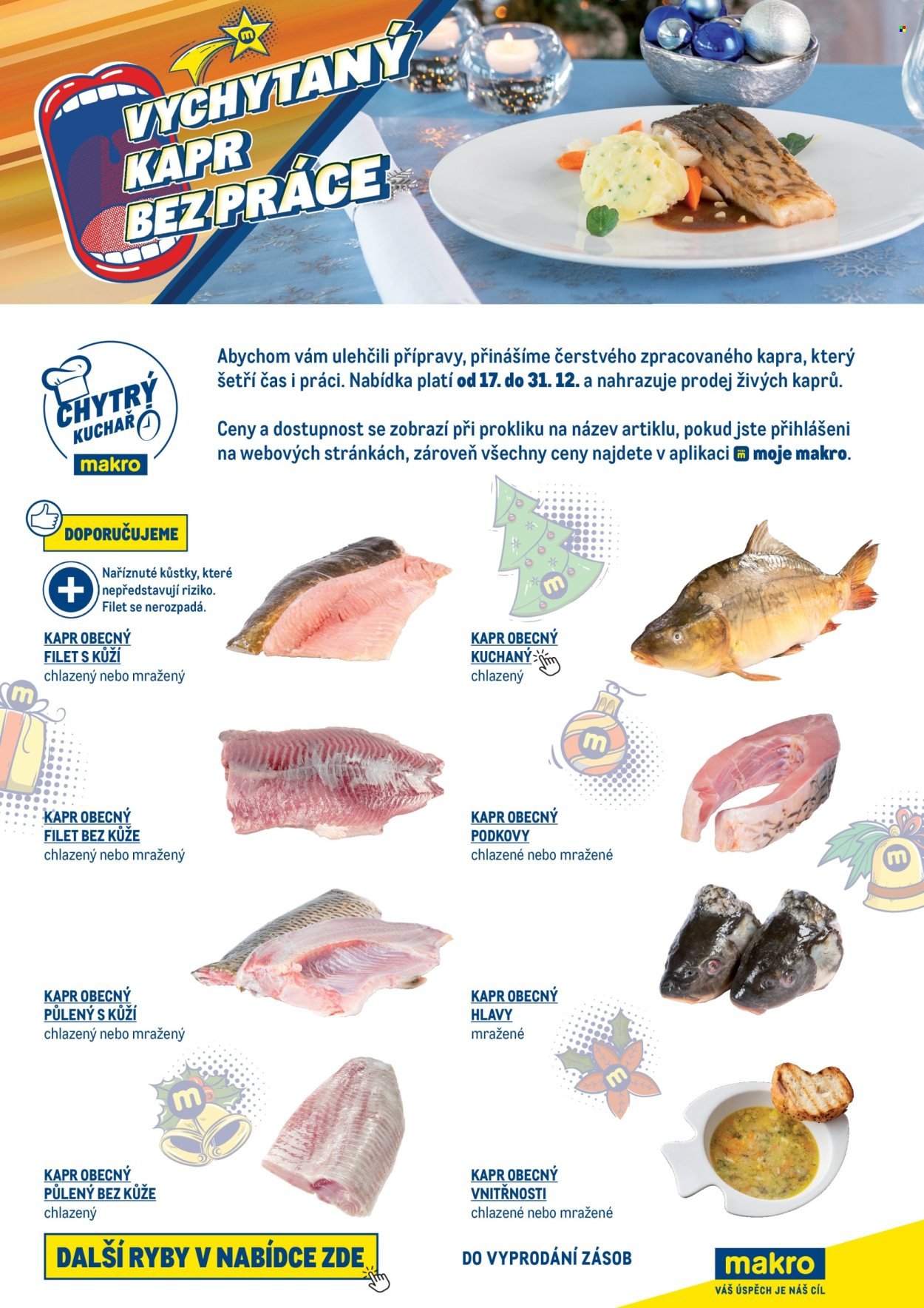 MAKRO leták - Vychytaný kapr bez práce (2025-12-17 - 2026-01-31)