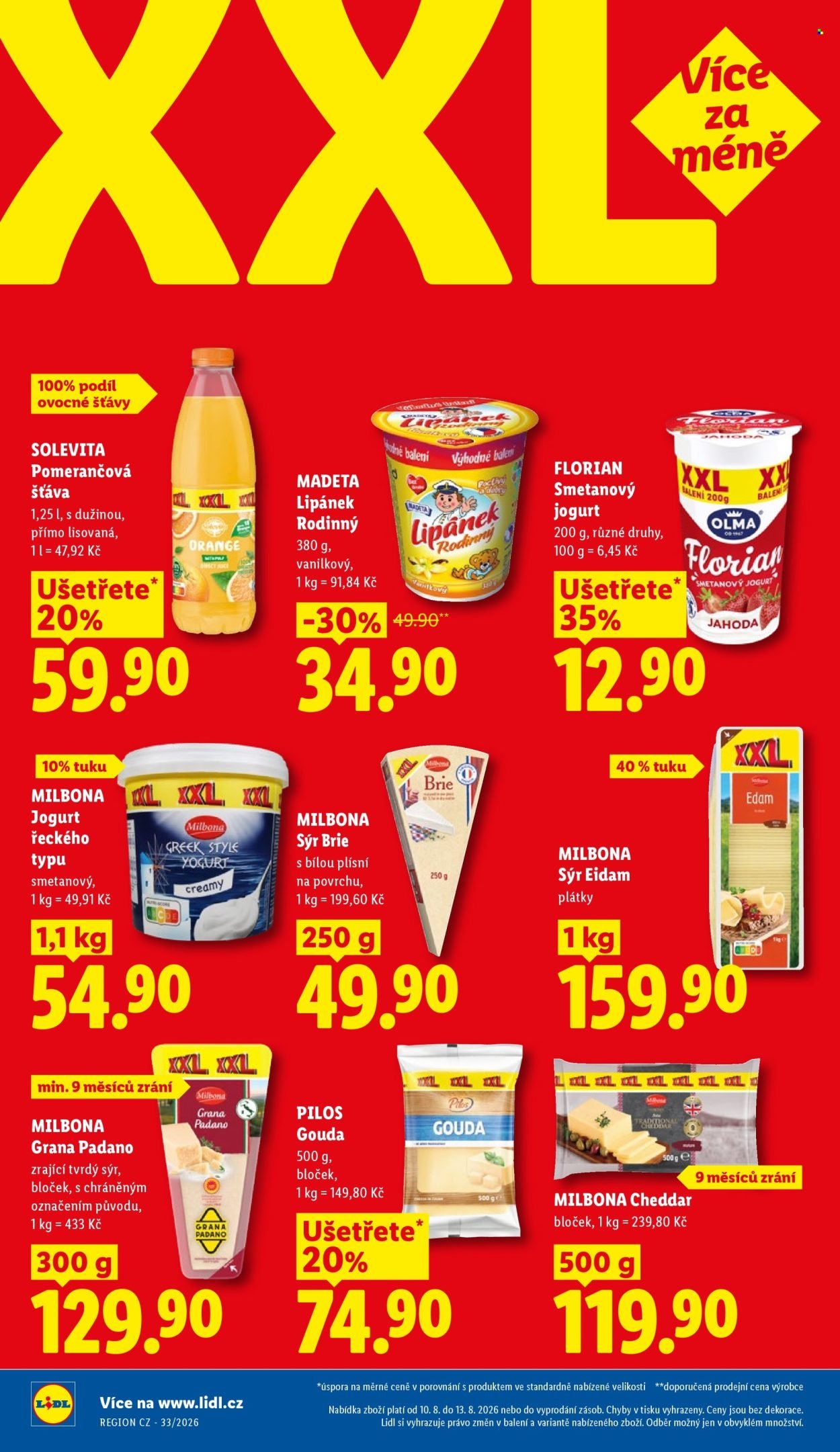 LIDL leták - Od pondělí 10.8.2026