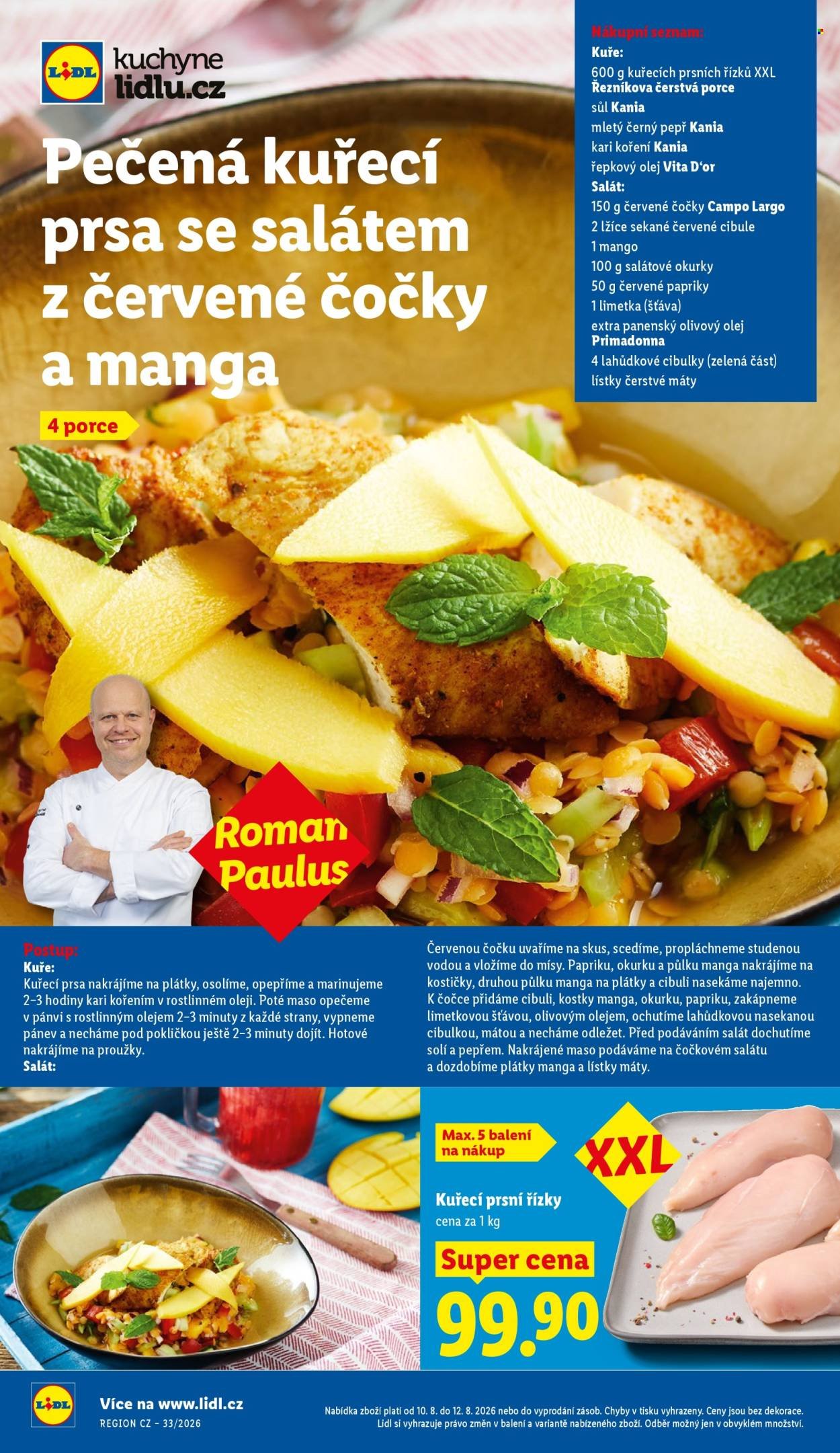 LIDL leták - Od pondělí 10.8.2026
