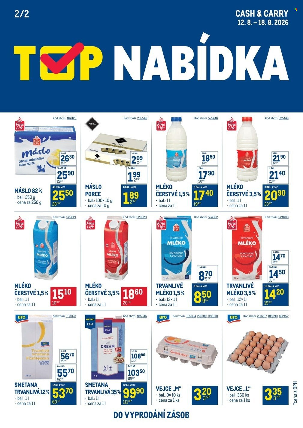 MAKRO leták - TOP mléčné výrobky