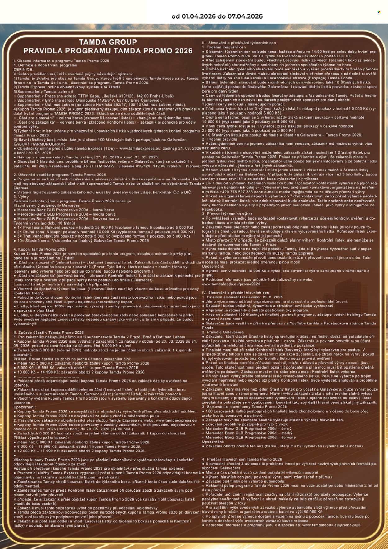 TAMDA FOODS leták - Od středy 1.4.2026 (2026-04-01 - 2026-04-07)