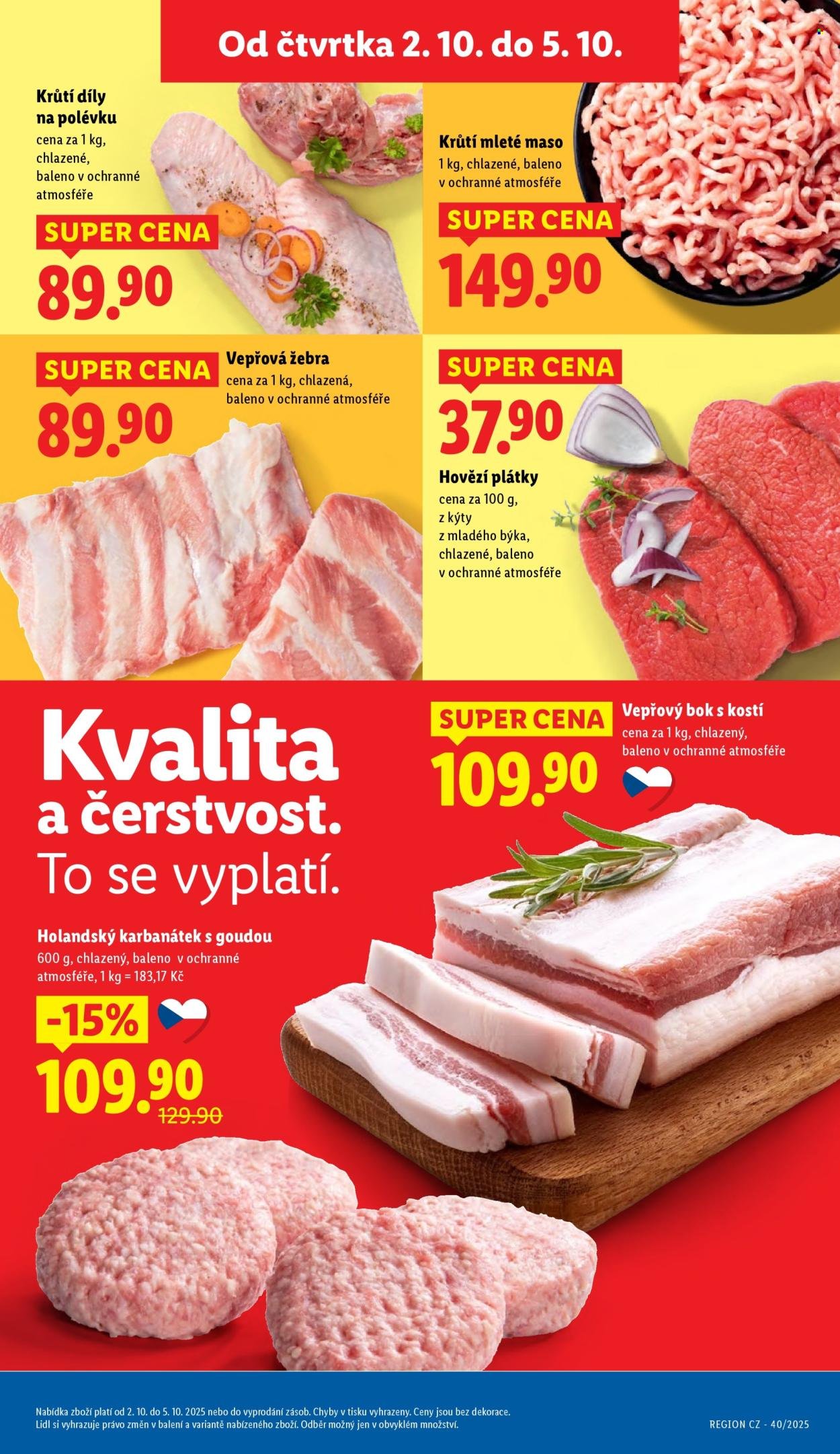 LIDL leták - Od čtvrtka 2.10.2025 (2025-10-02 - 2025-10-05)