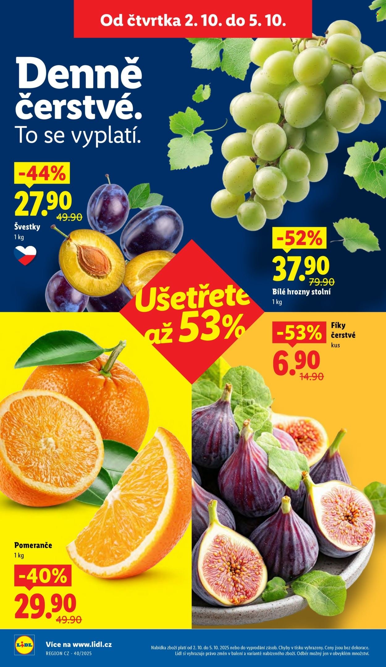 LIDL leták - Od čtvrtka 2.10.2025 (2025-10-02 - 2025-10-05)