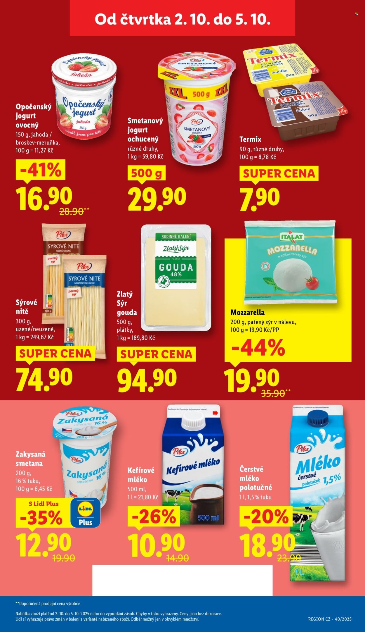LIDL leták - Od čtvrtka 2.10.2025 (2025-10-02 - 2025-10-05)
