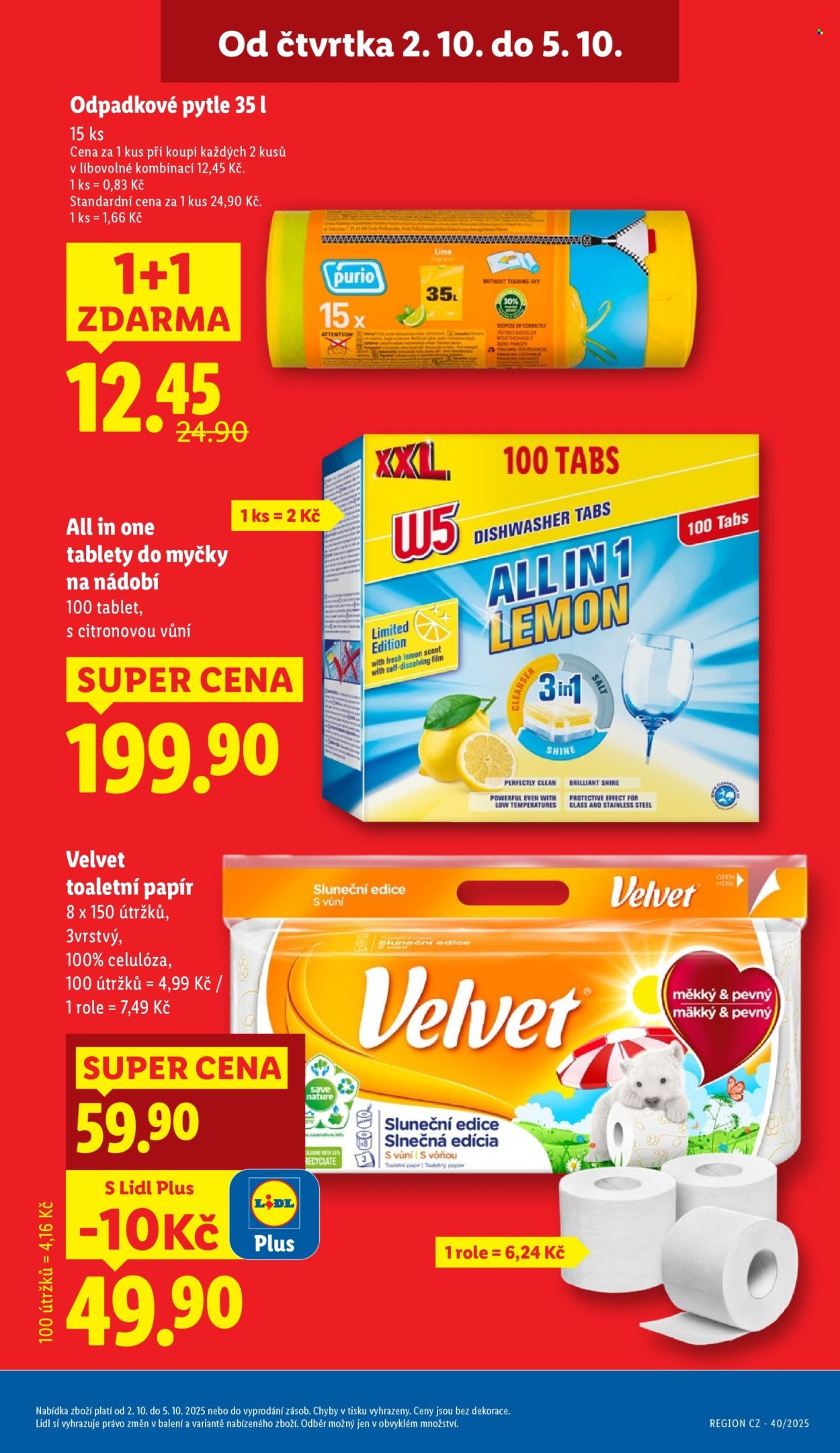 LIDL leták - Od čtvrtka 2.10.2025 (2025-10-02 - 2025-10-05)