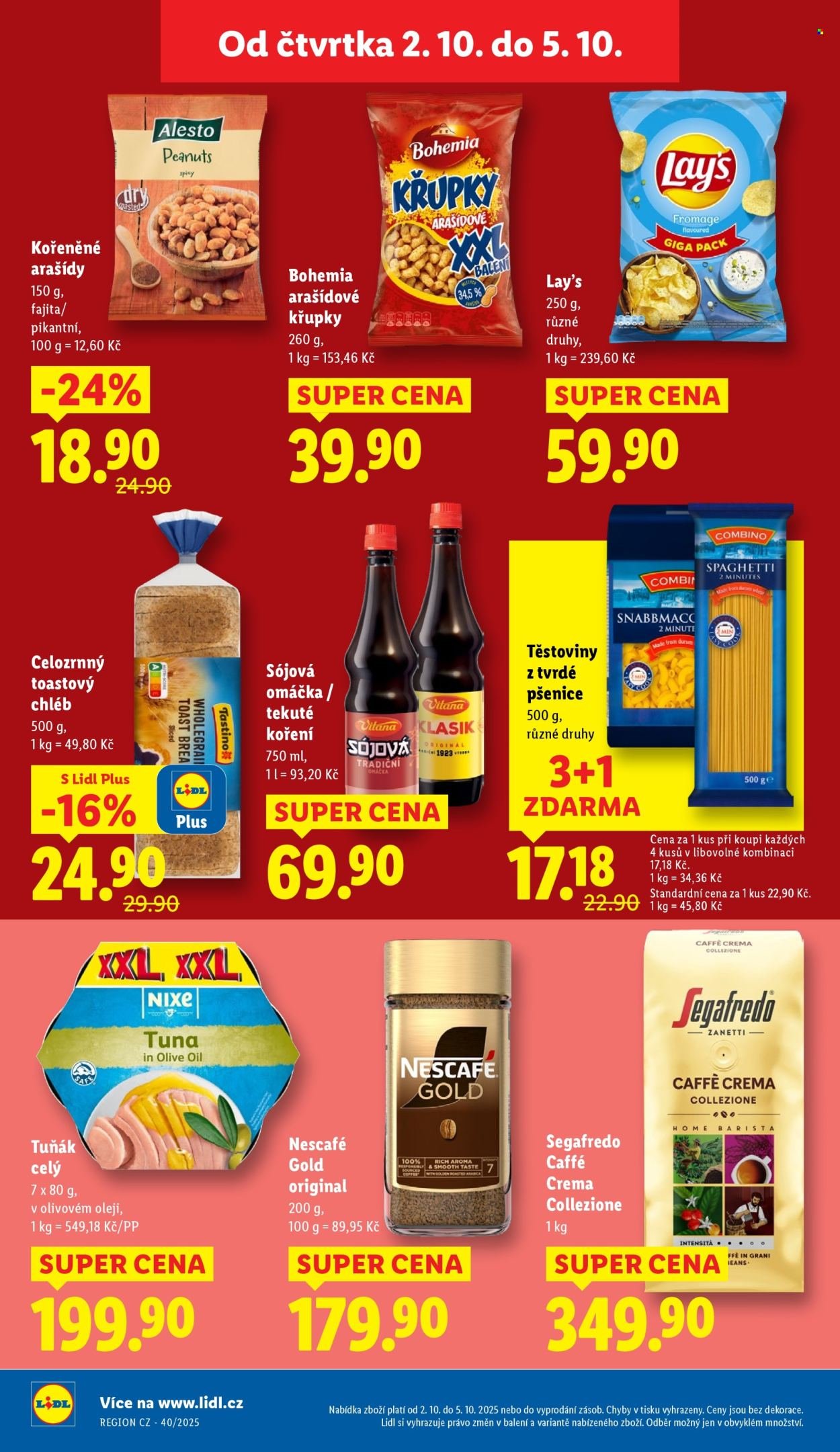 LIDL leták - Od čtvrtka 2.10.2025 (2025-10-02 - 2025-10-05)