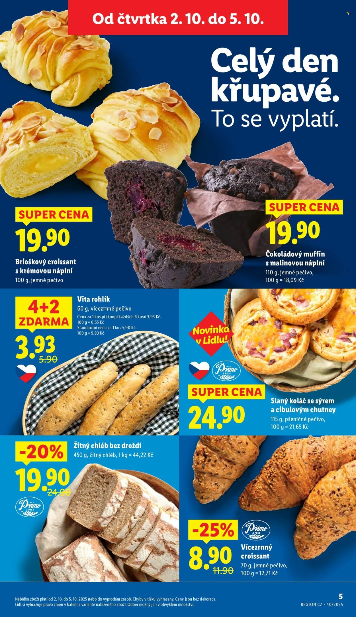 LIDL leták - Od čtvrtka 2.10.2025 (2025-10-02 - 2025-10-05)