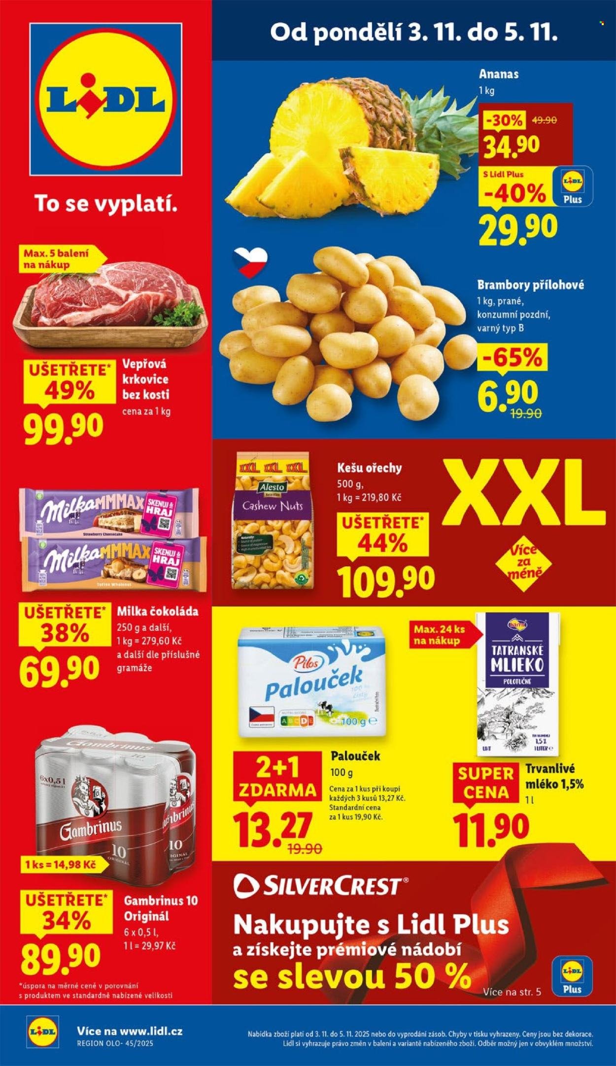 LIDL leták - Od pondělí 3.11.2025 (2025-11-03 - 2025-11-05)