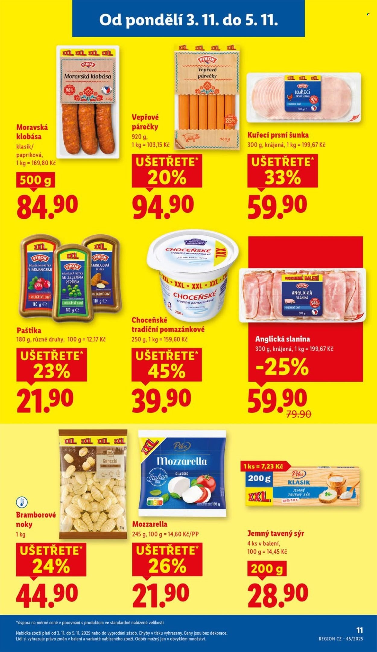 LIDL leták - Od pondělí 3.11.2025 (2025-11-03 - 2025-11-05)