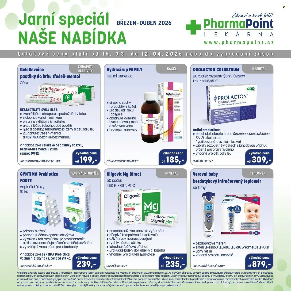 PHARMAPOINT leták - Jarní speciál (2026-03-16 - 2026-04-12)