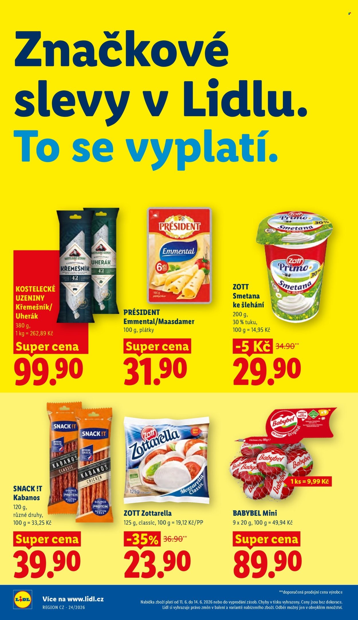 LIDL leták - Od čtvrtka 11.6.2026