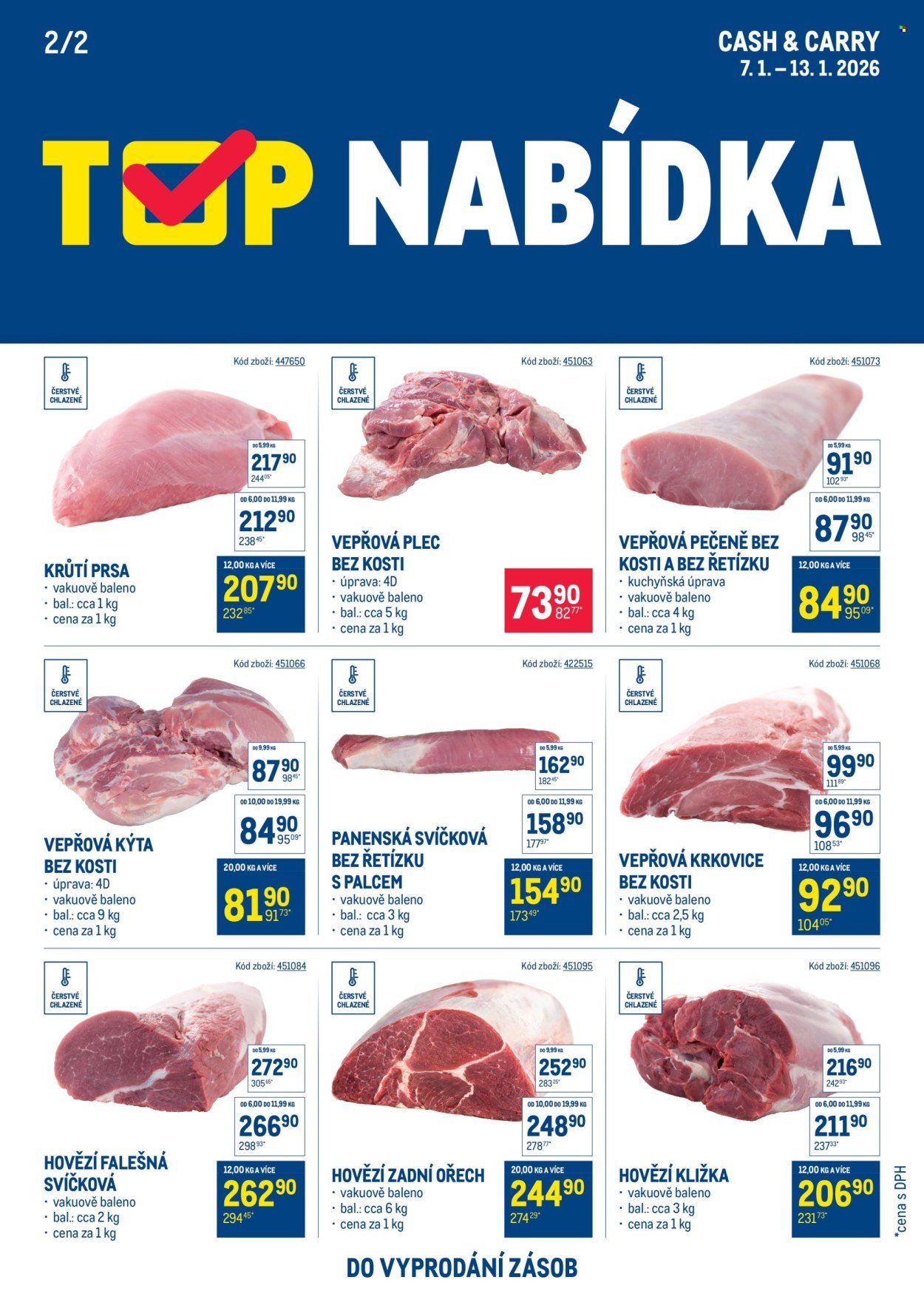 MAKRO leták - TOP maso (2026-01-07 - 2026-01-13)