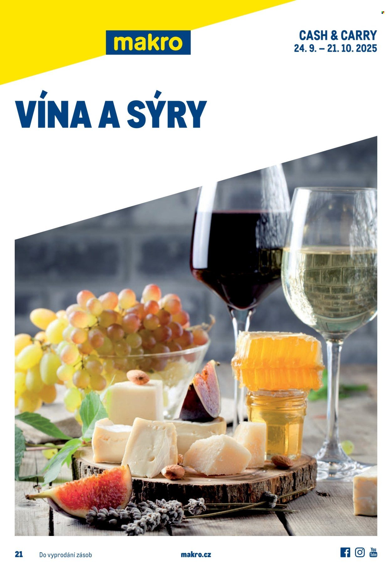 MAKRO leták - Vína a sýry (2025-09-24 - 2025-10-21)