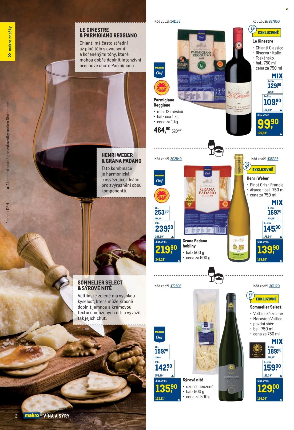 MAKRO leták - Vína a sýry (2025-09-24 - 2025-10-21)