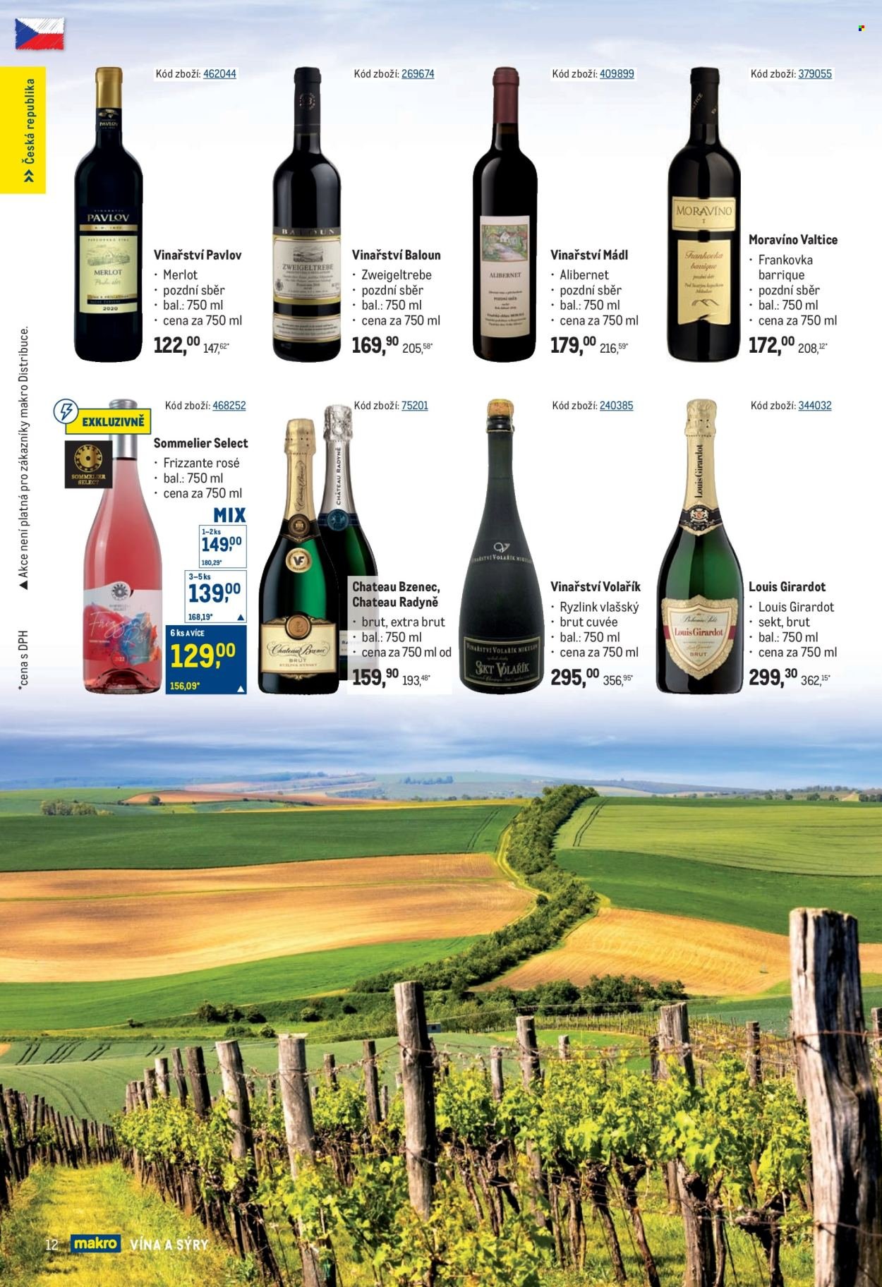 MAKRO leták - Vína a sýry (2025-09-24 - 2025-10-21)