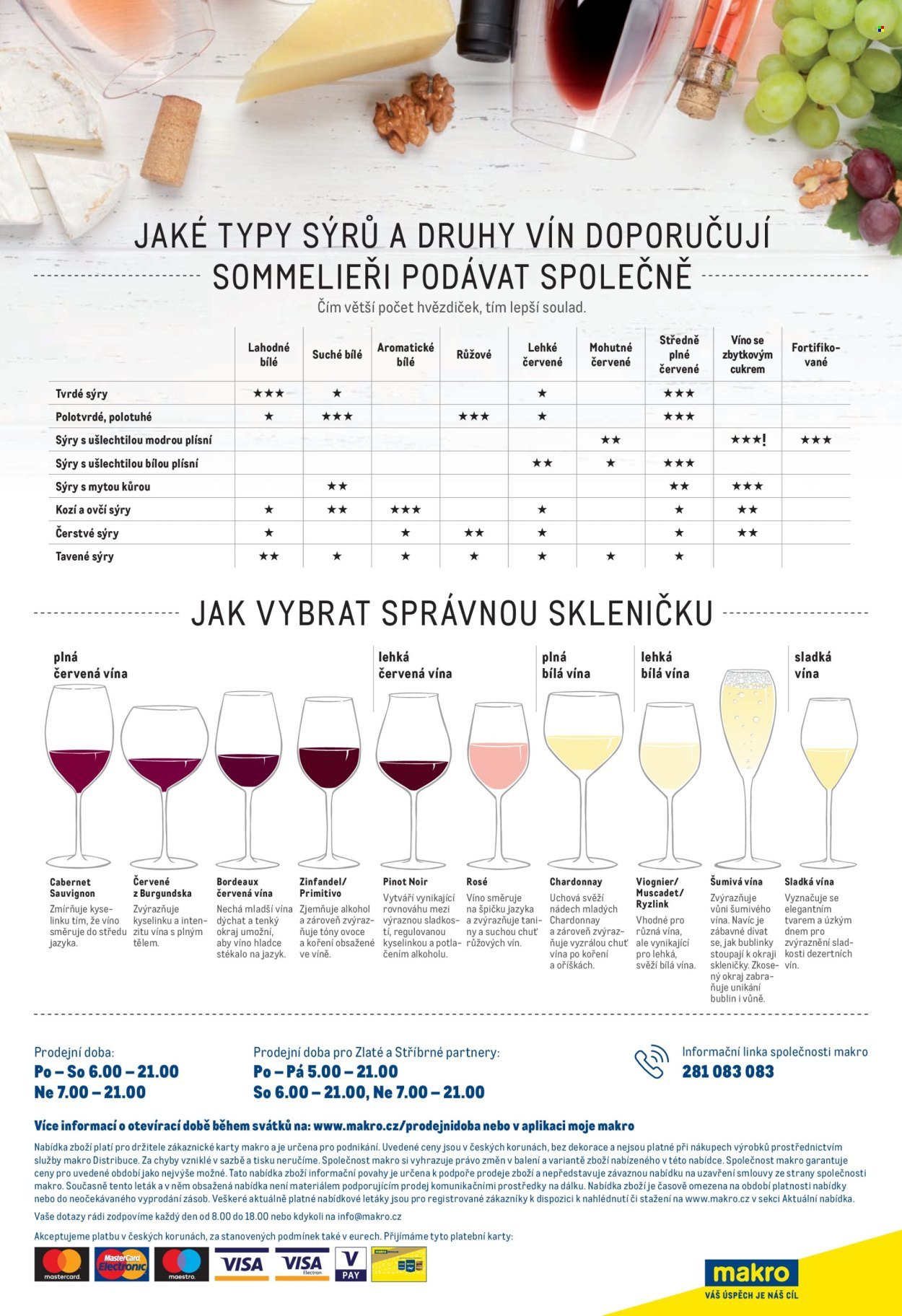 MAKRO leták - Vína a sýry (2025-09-24 - 2025-10-21)