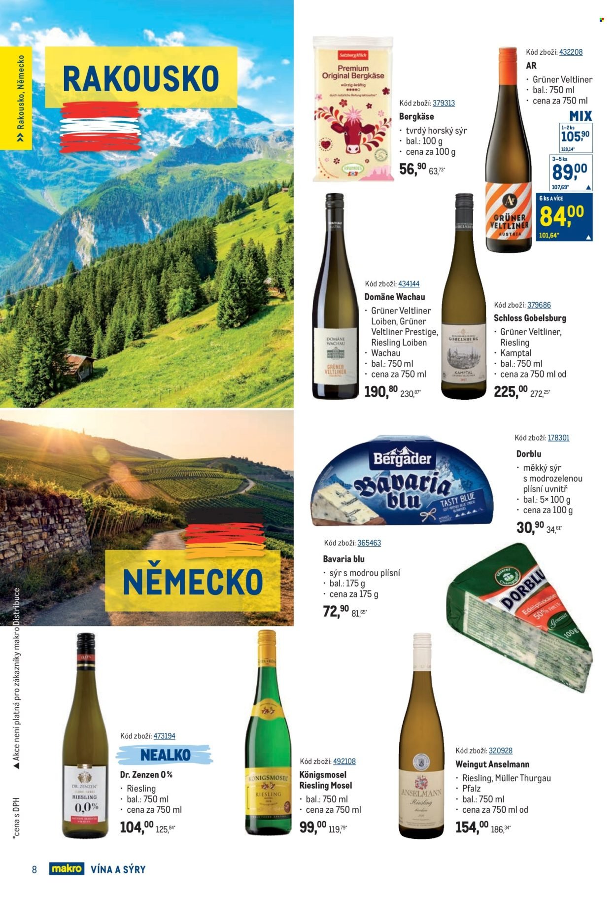 MAKRO leták - Vína a sýry (2025-09-24 - 2025-10-21)