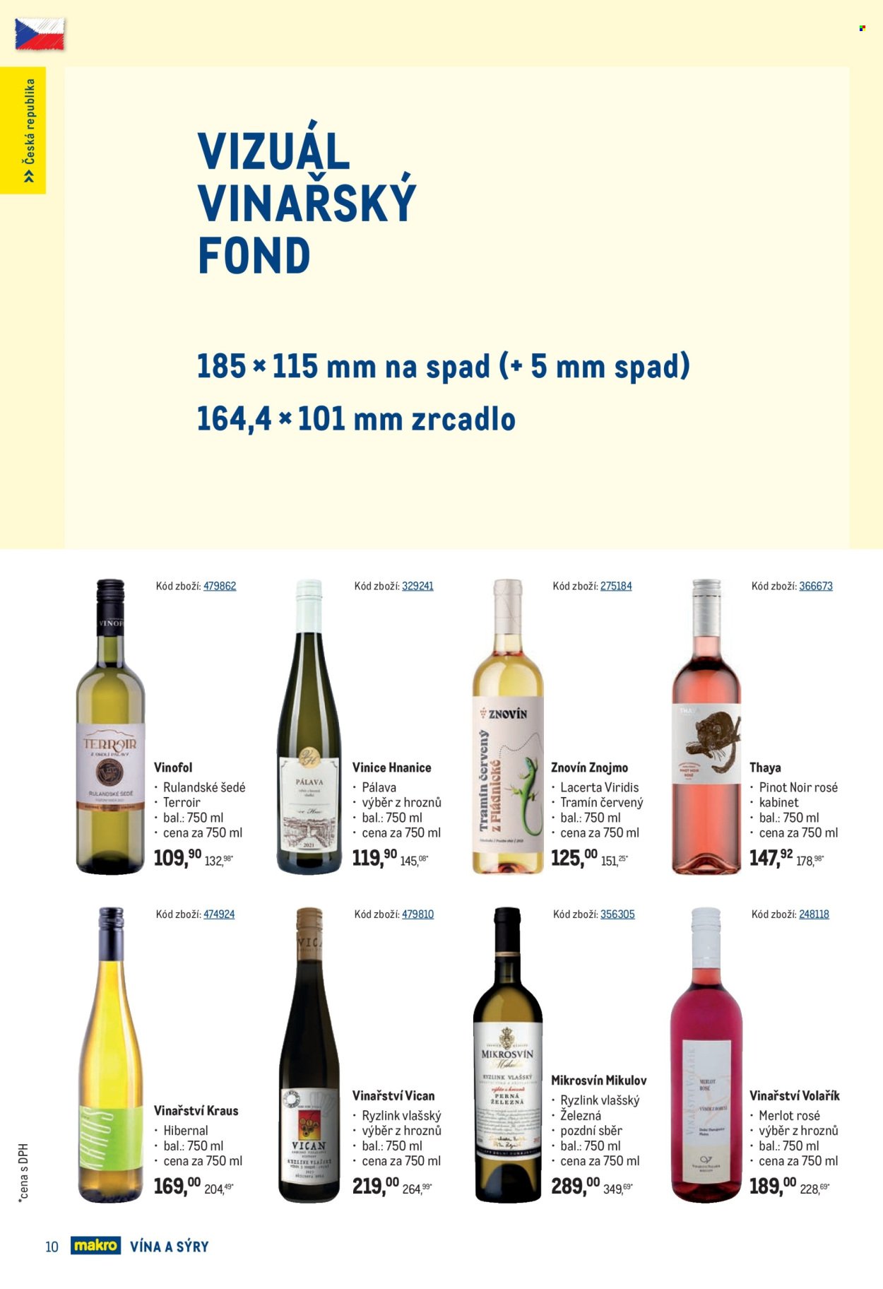 MAKRO leták - Vína a sýry (2025-09-24 - 2025-10-21)