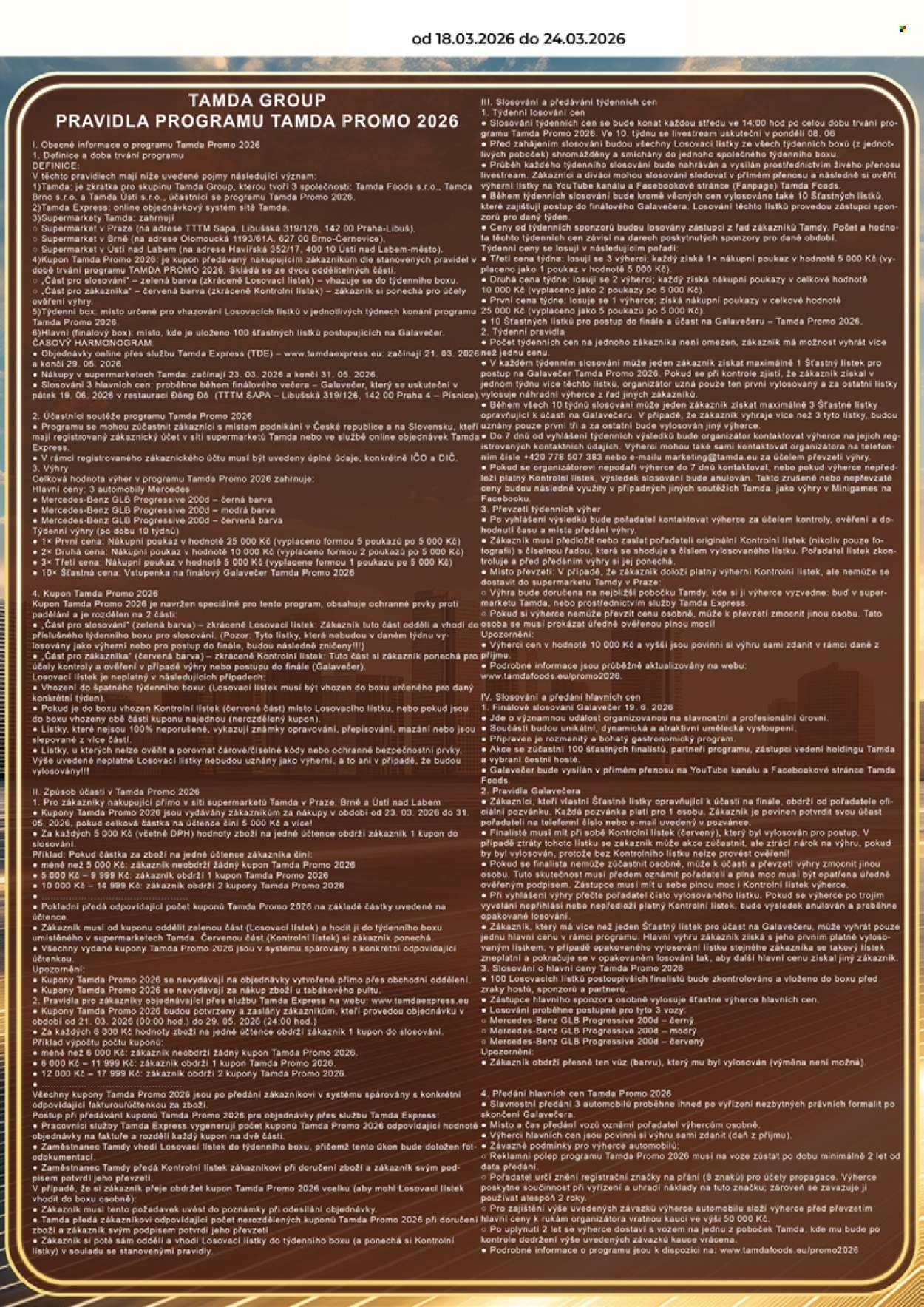 TAMDA FOODS leták - Od středy 18.3.2026 (2026-03-18 - 2026-03-24)