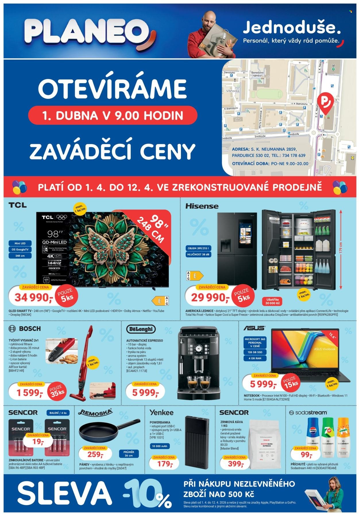 PLANEO ELEKTRO leták - Dne 1.4. otevíráme novou prodejnu v Pardubicích (2026-04-01 - 2026-04-12)