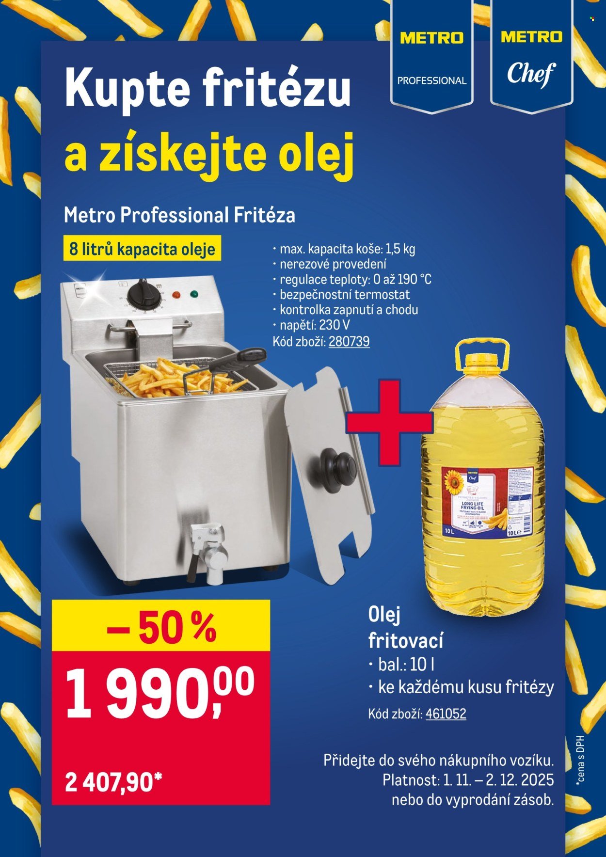 MAKRO leták - Kupte fritézu a získejte olej (2025-11-01 - 2025-12-02)