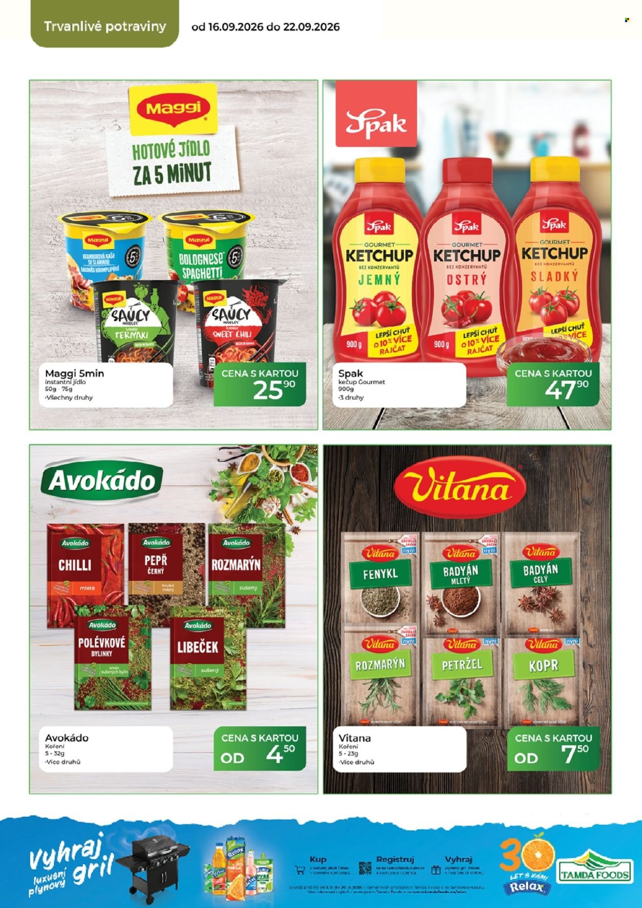 TAMDA FOODS leták - Od středy 16.9.2026
