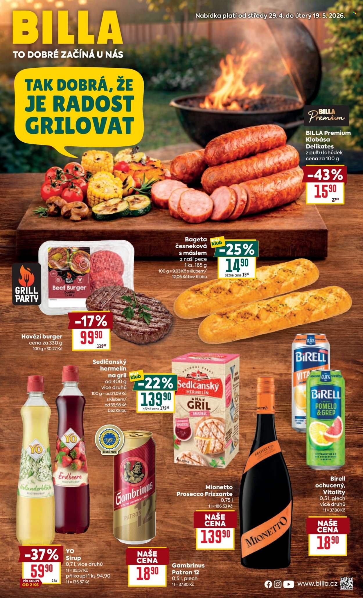 BILLA leták - Grilování (2026-04-29 - 2026-05-19)