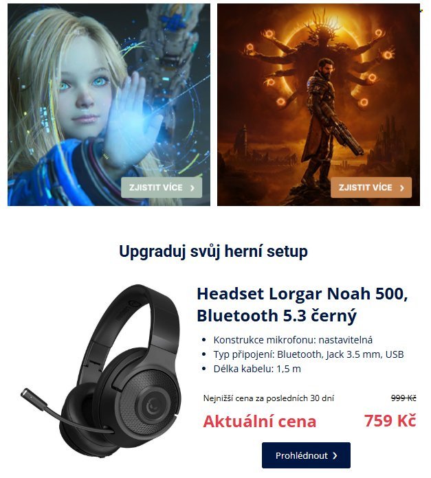 DATART leták - Zacíleno na hráče (2026-04-27 - 2026-04-30)