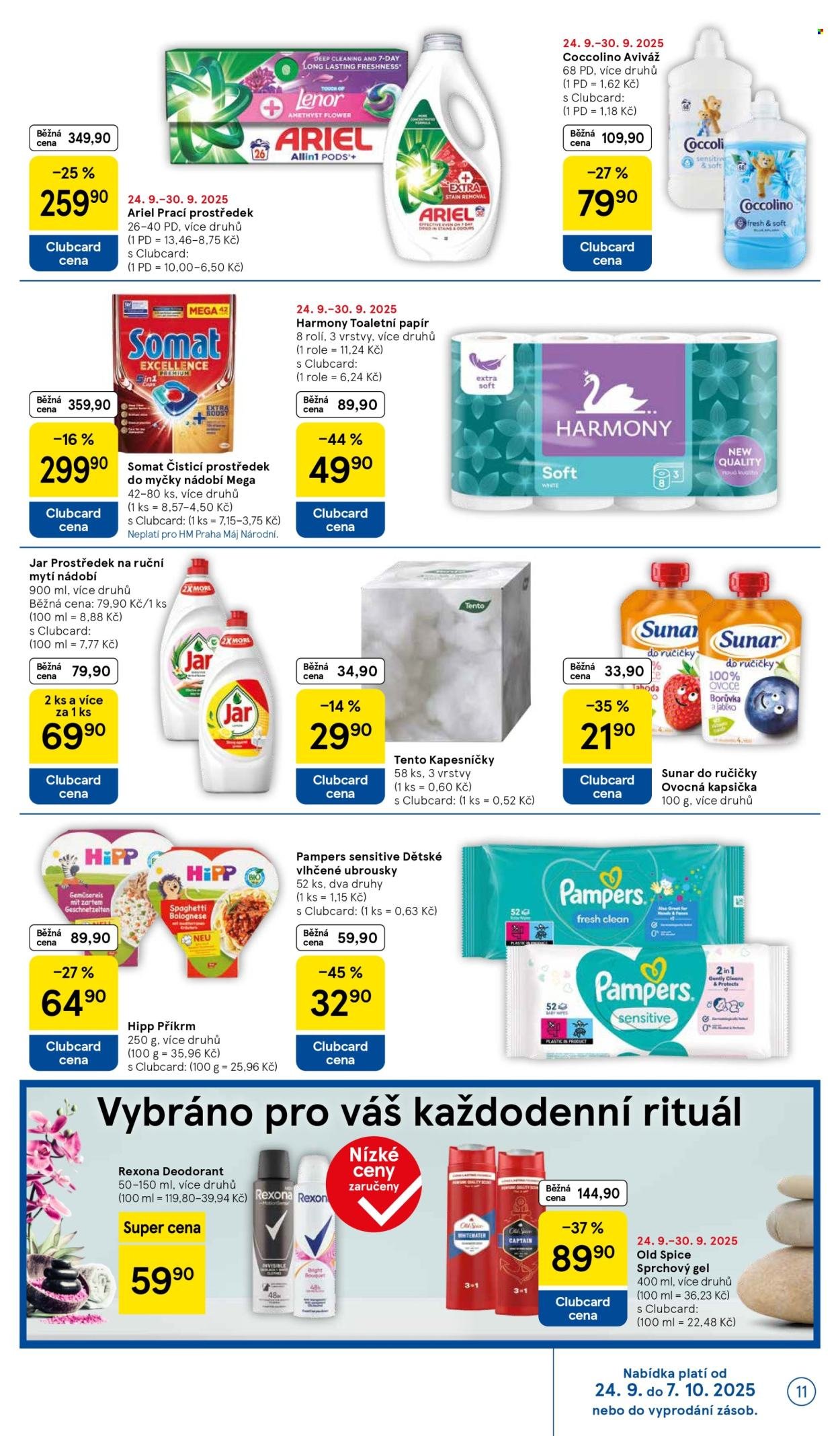 TESCO leták - Clubcard šetří peníze. (2025-09-24 - 2025-09-30)