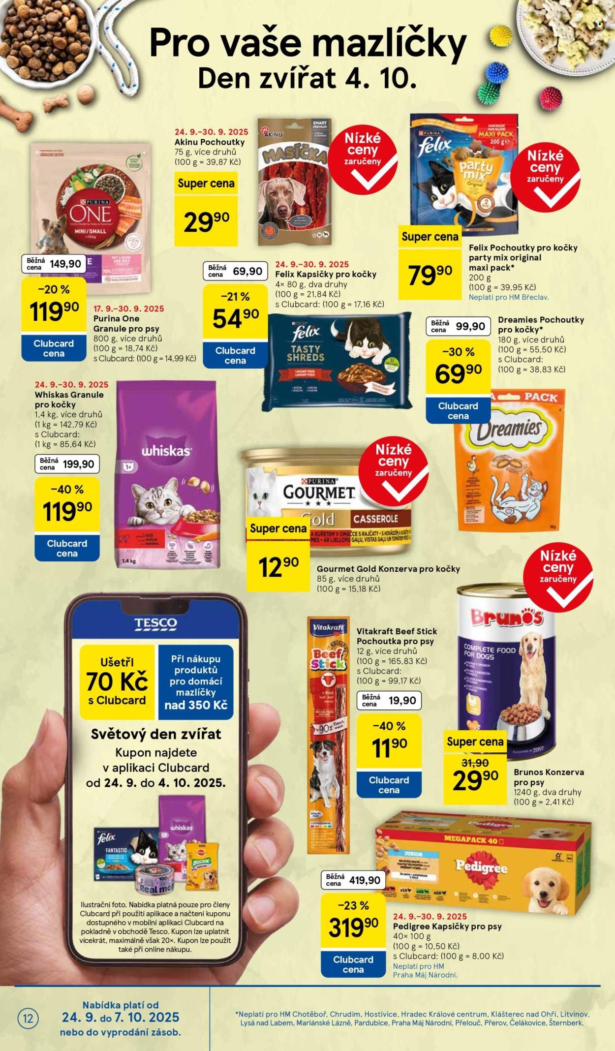 TESCO leták - Clubcard šetří peníze. (2025-09-24 - 2025-09-30)